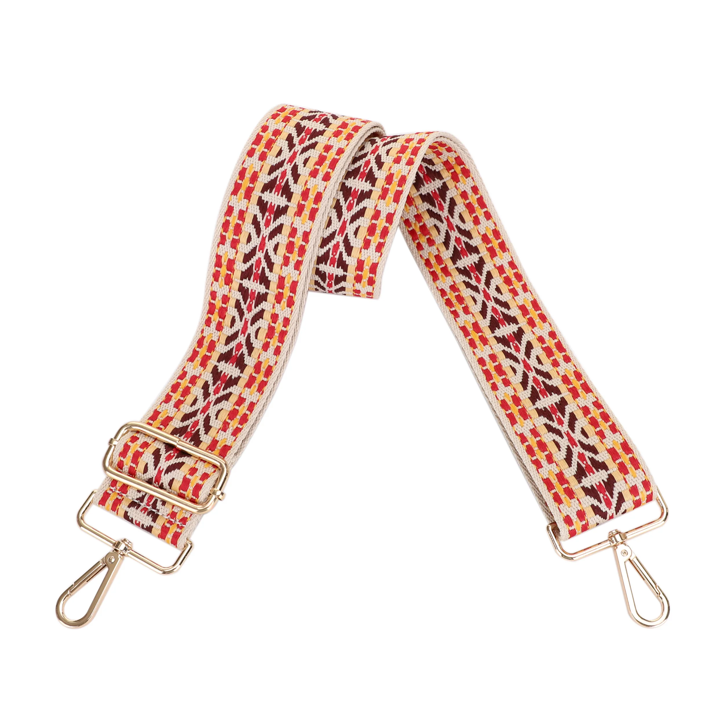 2 Inch Wide Replacement Webbing Strap with Gold Metal Hardware - Image 18