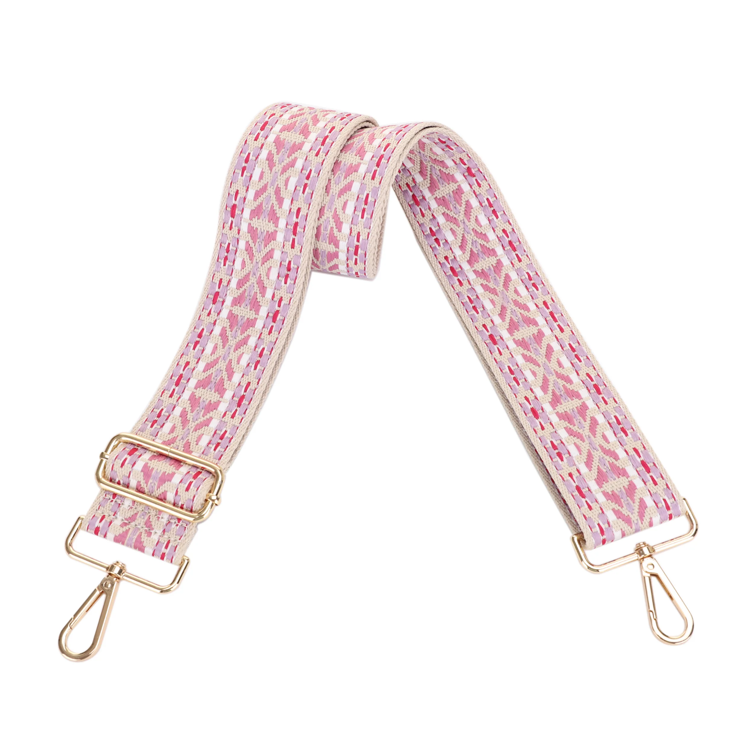 2 Inch Wide Replacement Webbing Strap with Gold Metal Hardware - Image 22