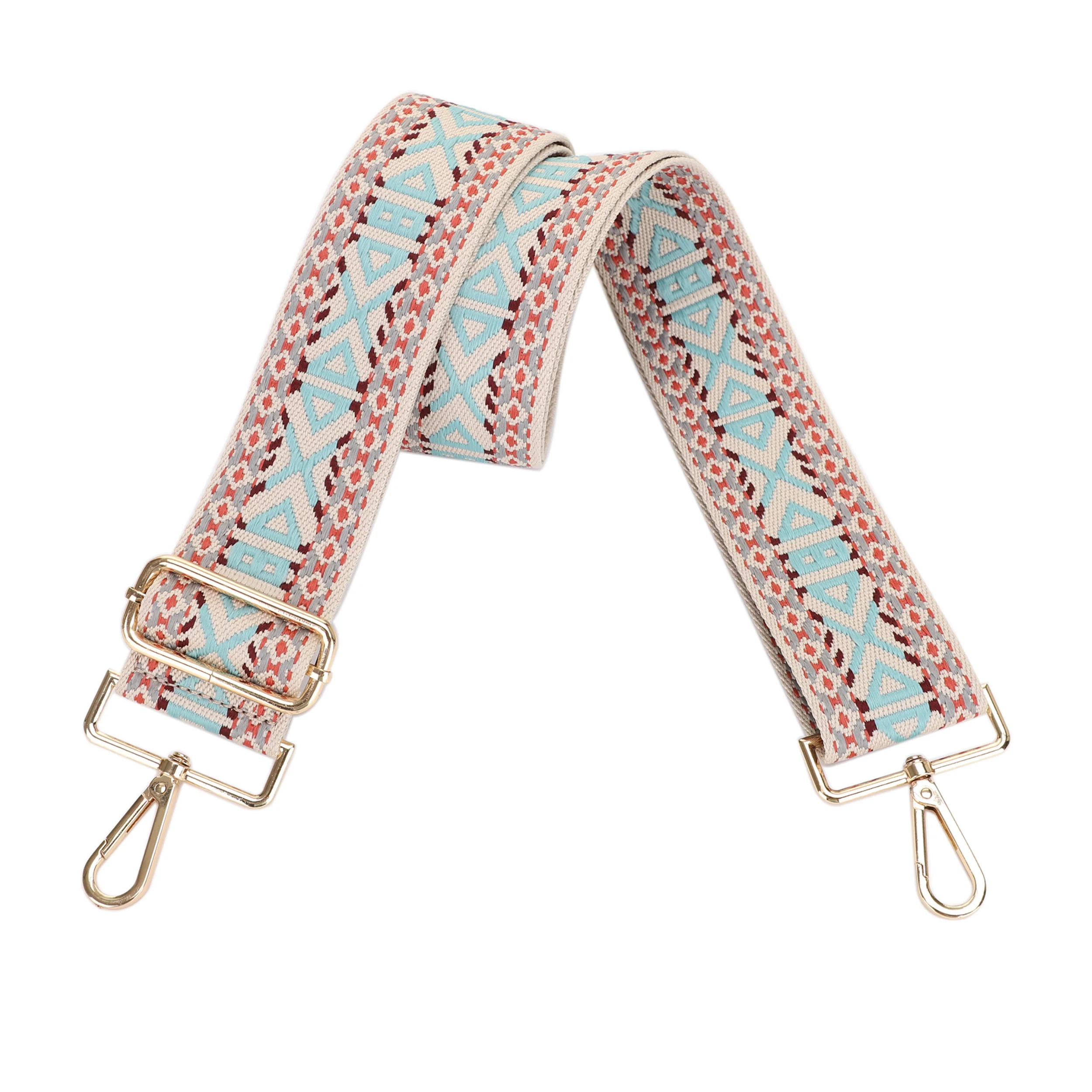 2 Inch Wide Replacement Webbing Strap with Gold Metal Hardware - Image 7