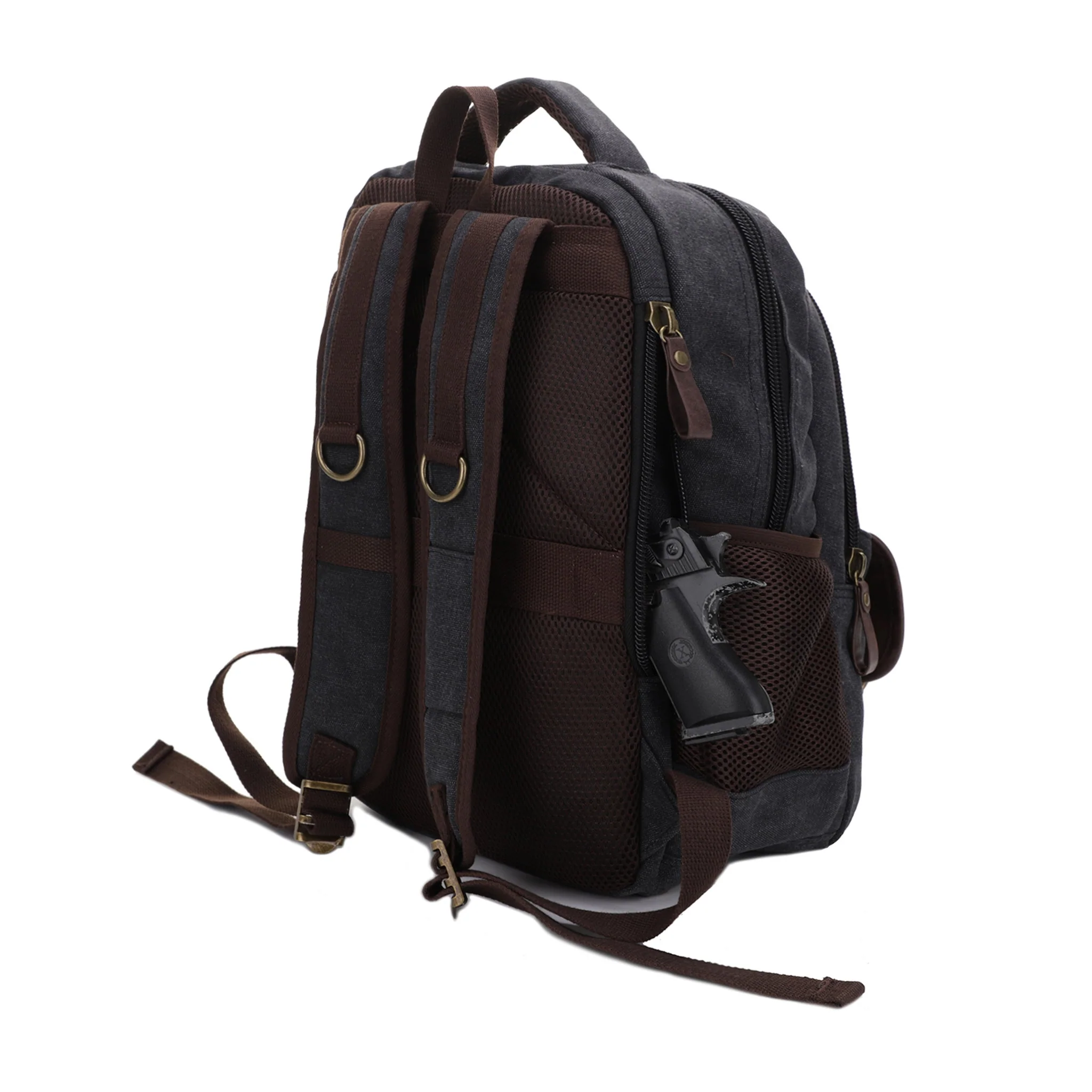 Alpine Concealed Carry Canvas Backpack - Image 17