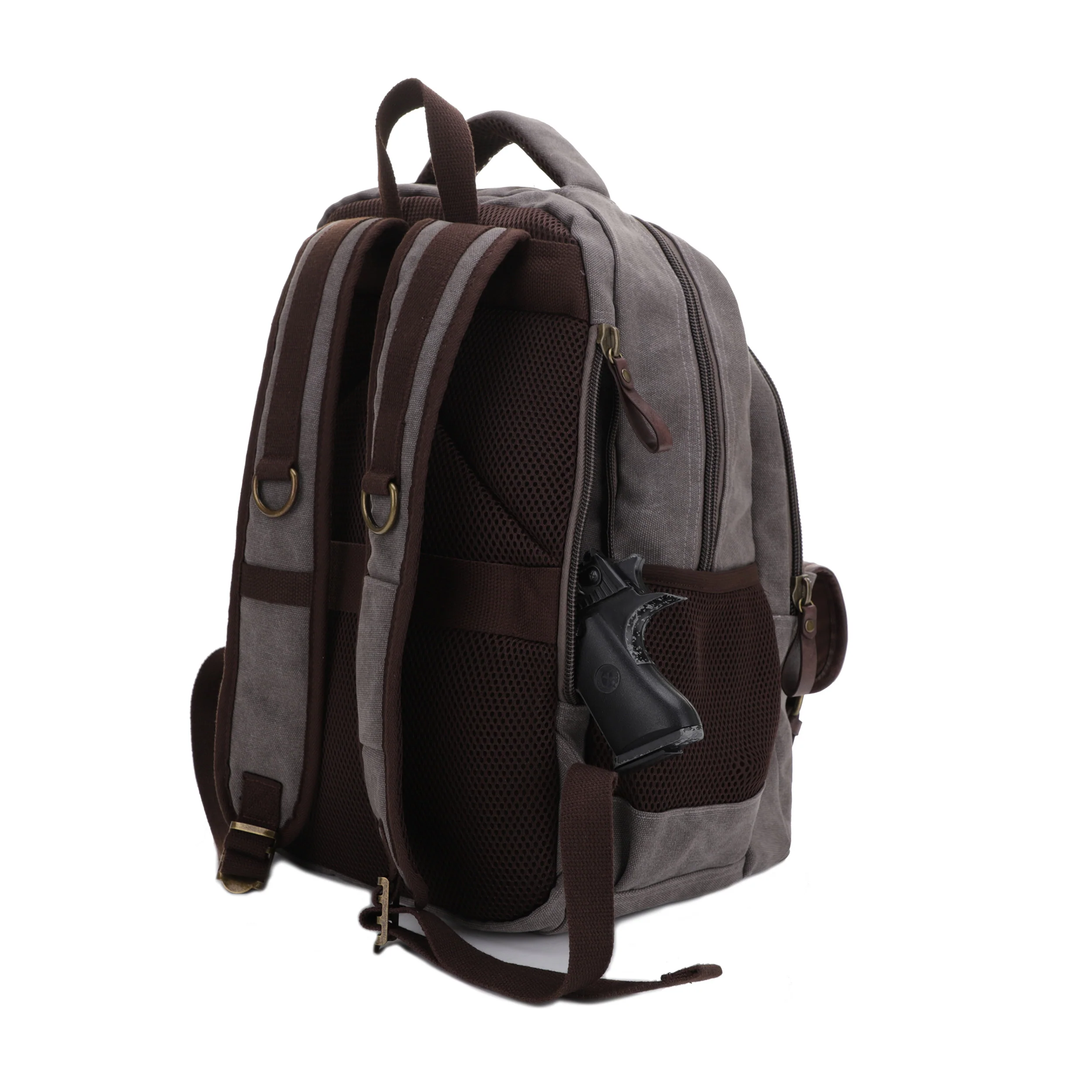 Alpine Concealed Carry Canvas Backpack - Image 3