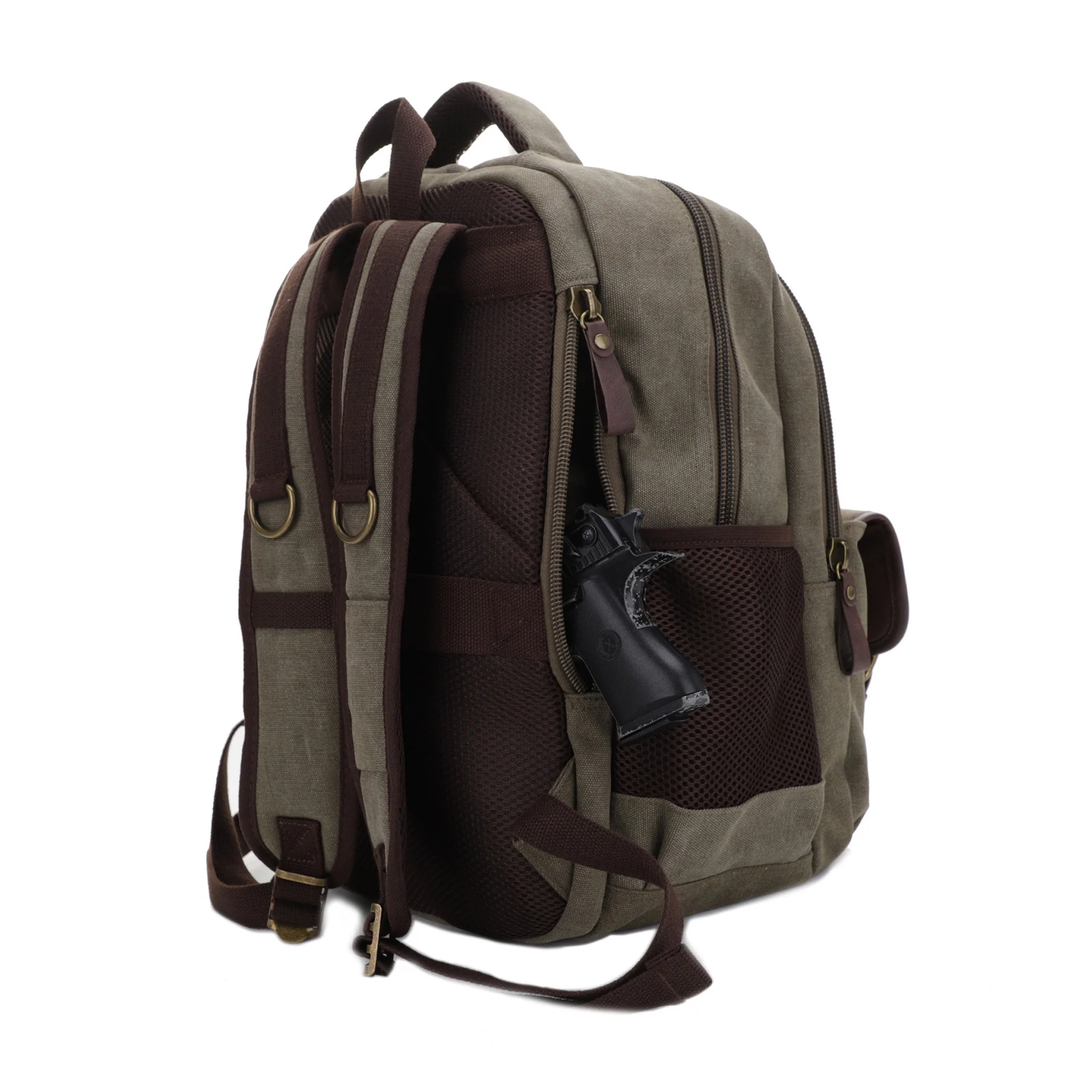Alpine Concealed Carry Canvas Backpack - Image 31