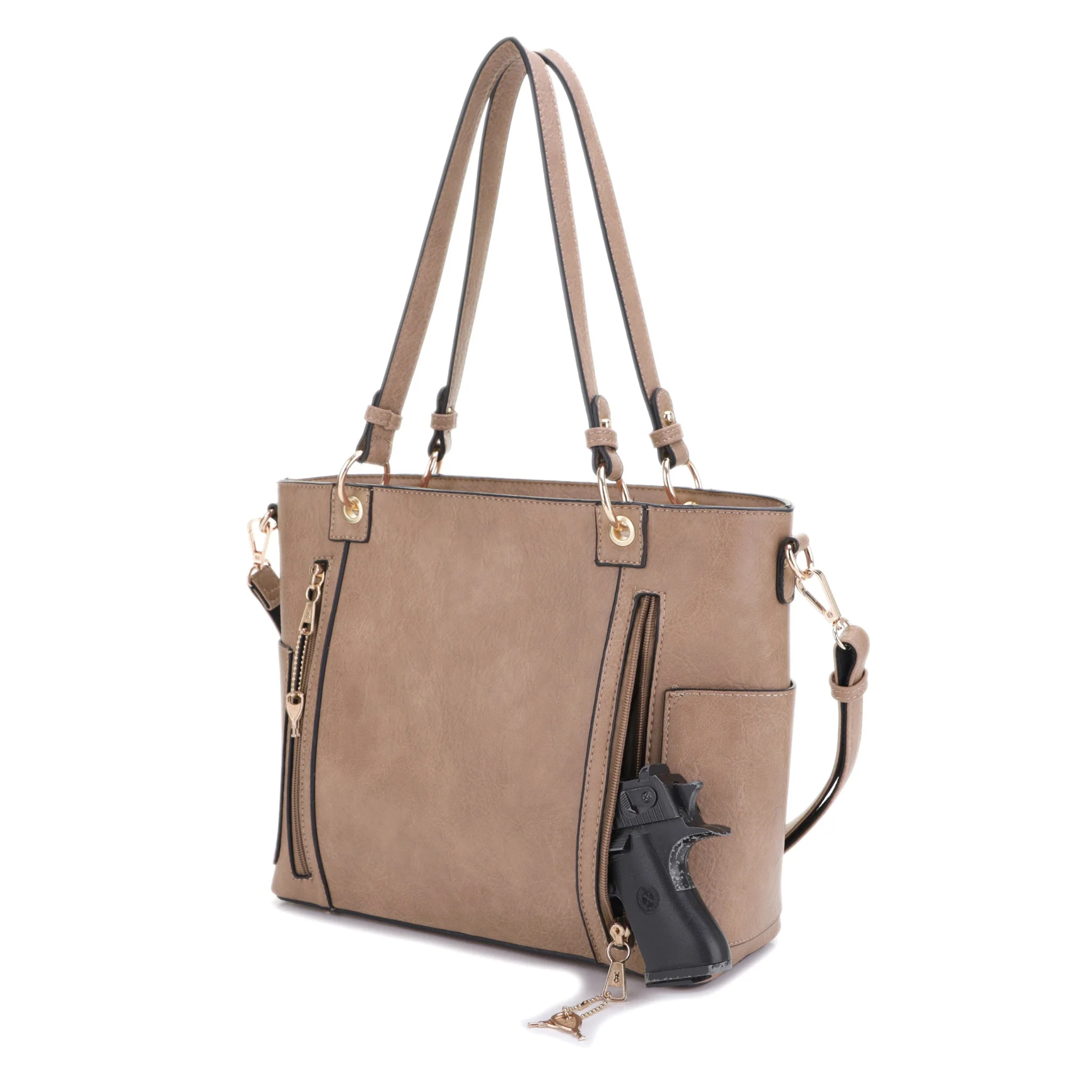 Austin Whipstitching Concealed Carry Lock and Key Tote - Image 25
