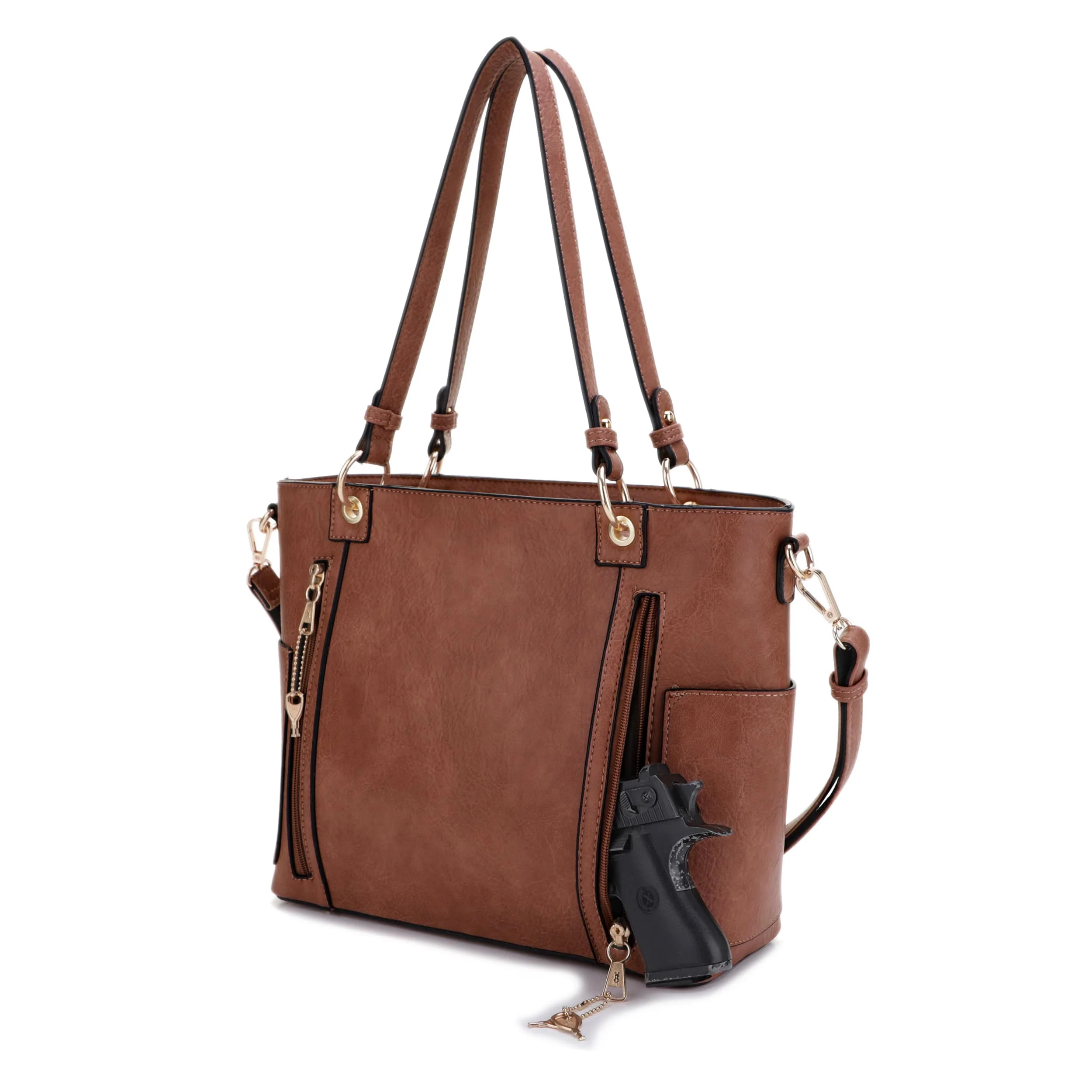 Austin Whipstitching Concealed Carry Lock and Key Tote - Image 4