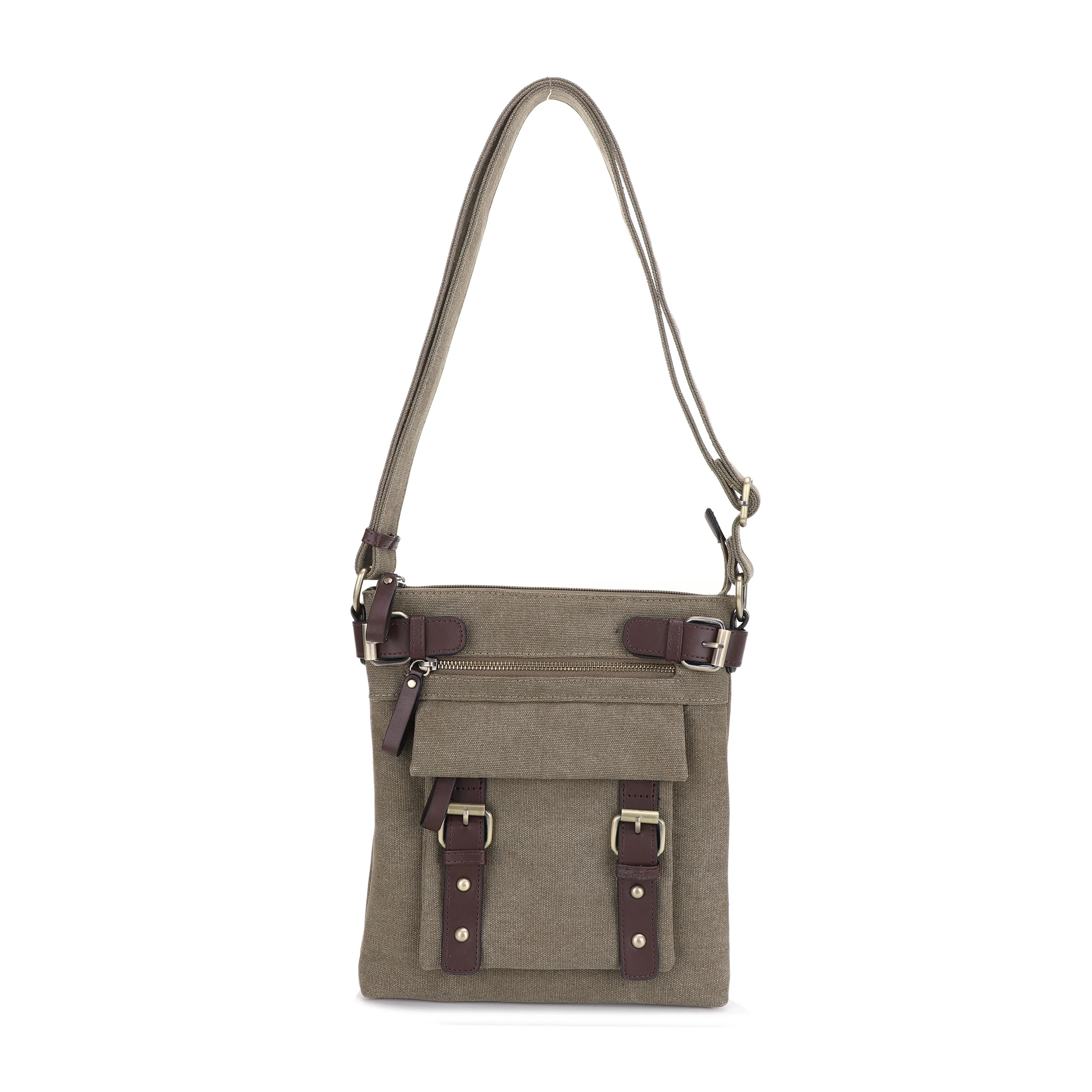 Bailey Concealed Carry Canvas Crossbody - Image 11