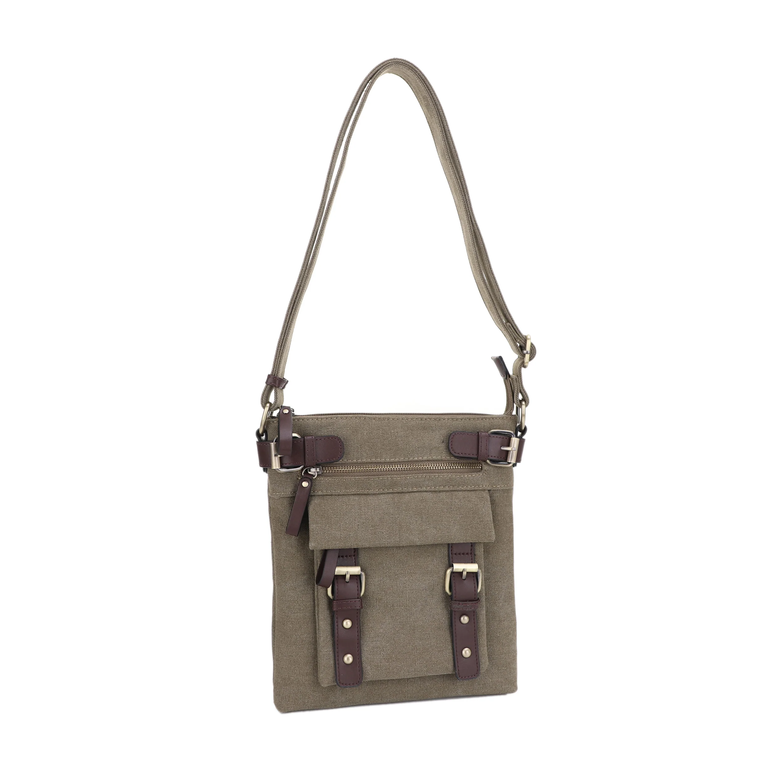Bailey Concealed Carry Canvas Crossbody - Image 14