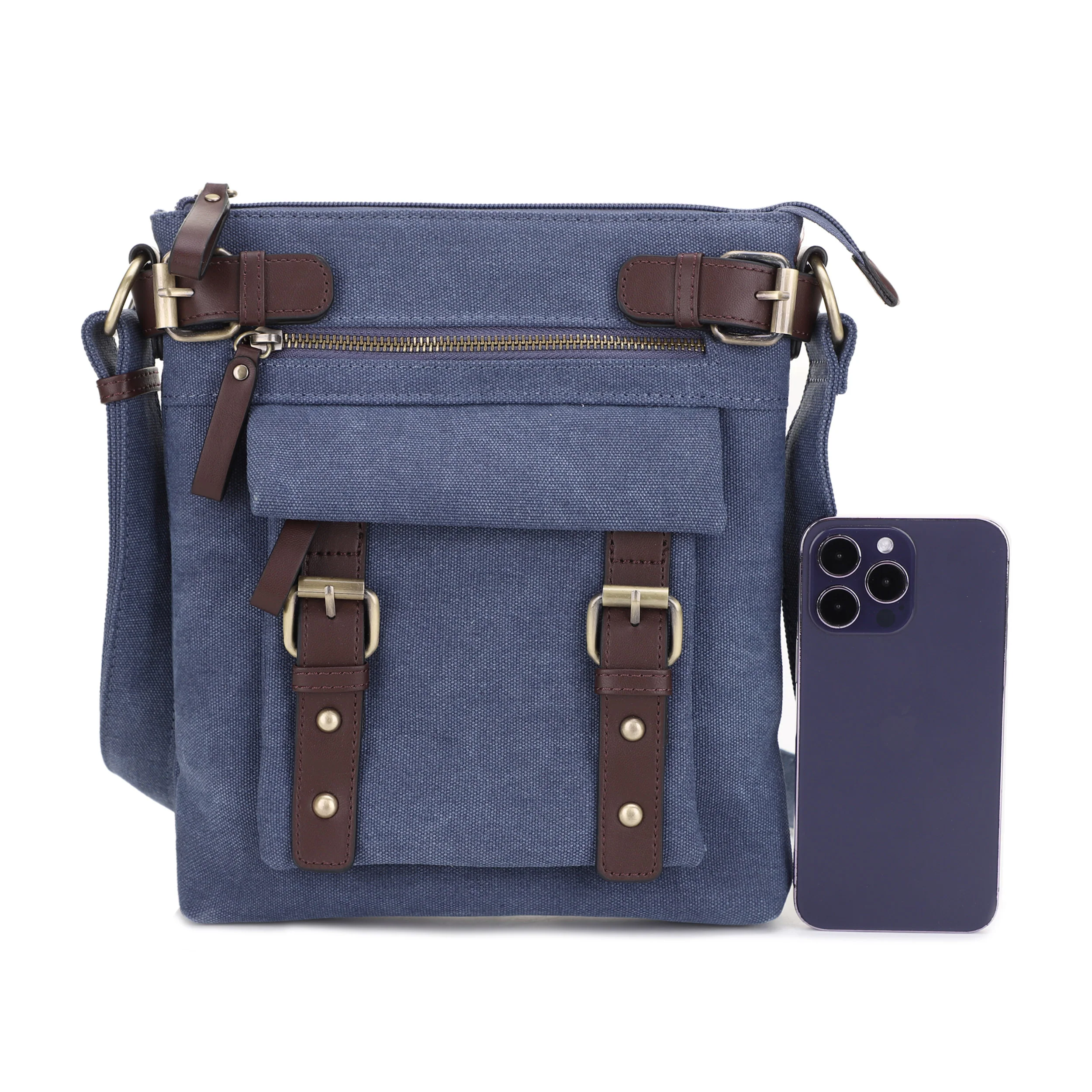 Bailey Concealed Carry Canvas Crossbody - Image 26
