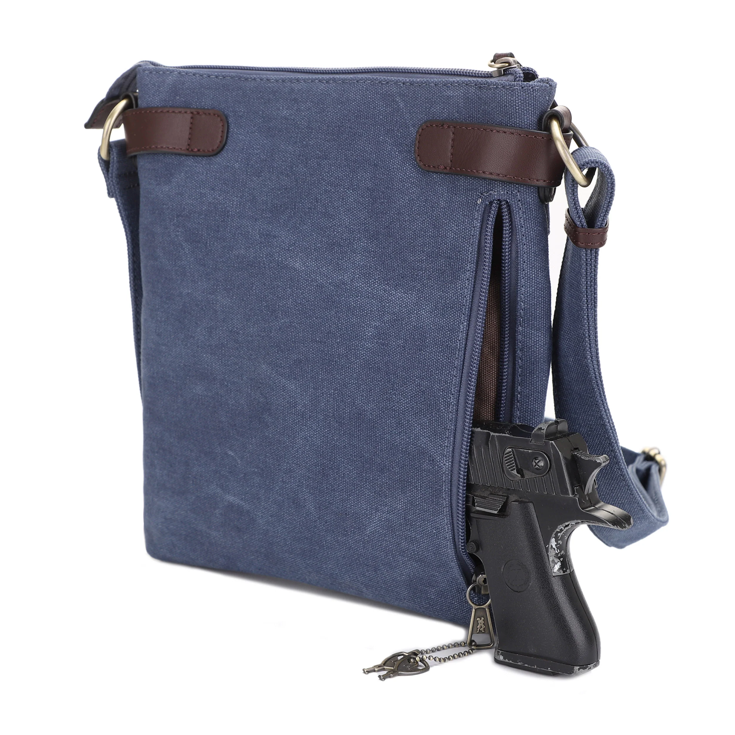 Bailey Concealed Carry Canvas Crossbody - Image 29