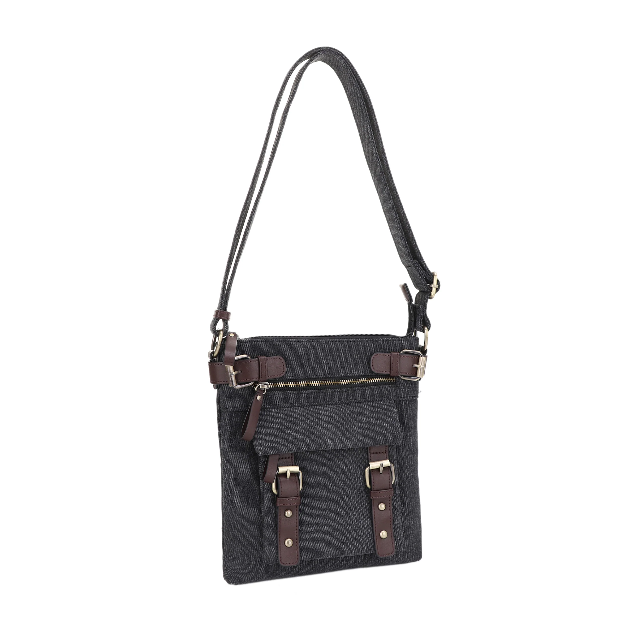 Bailey Concealed Carry Canvas Crossbody - Image 4