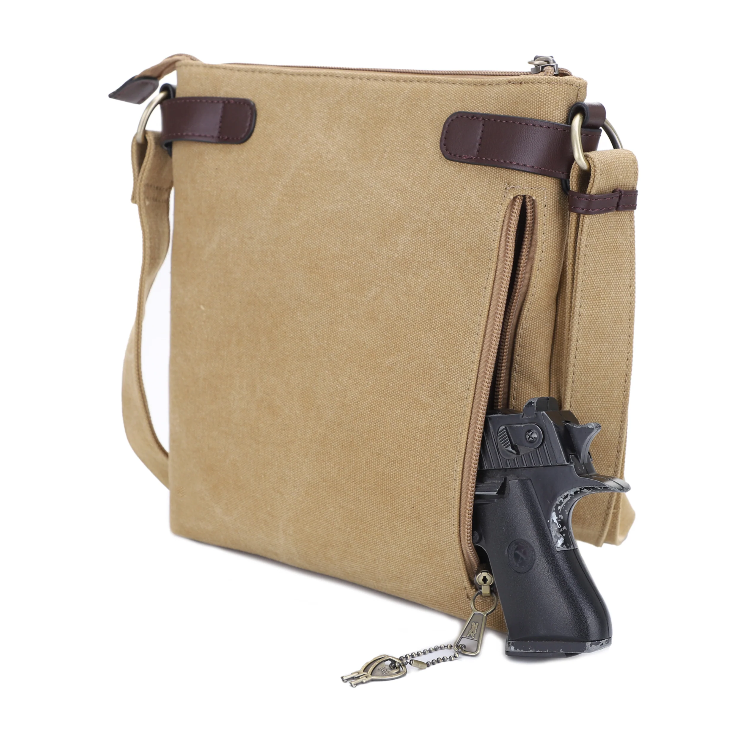 Bailey Concealed Carry Canvas Crossbody - Image 49