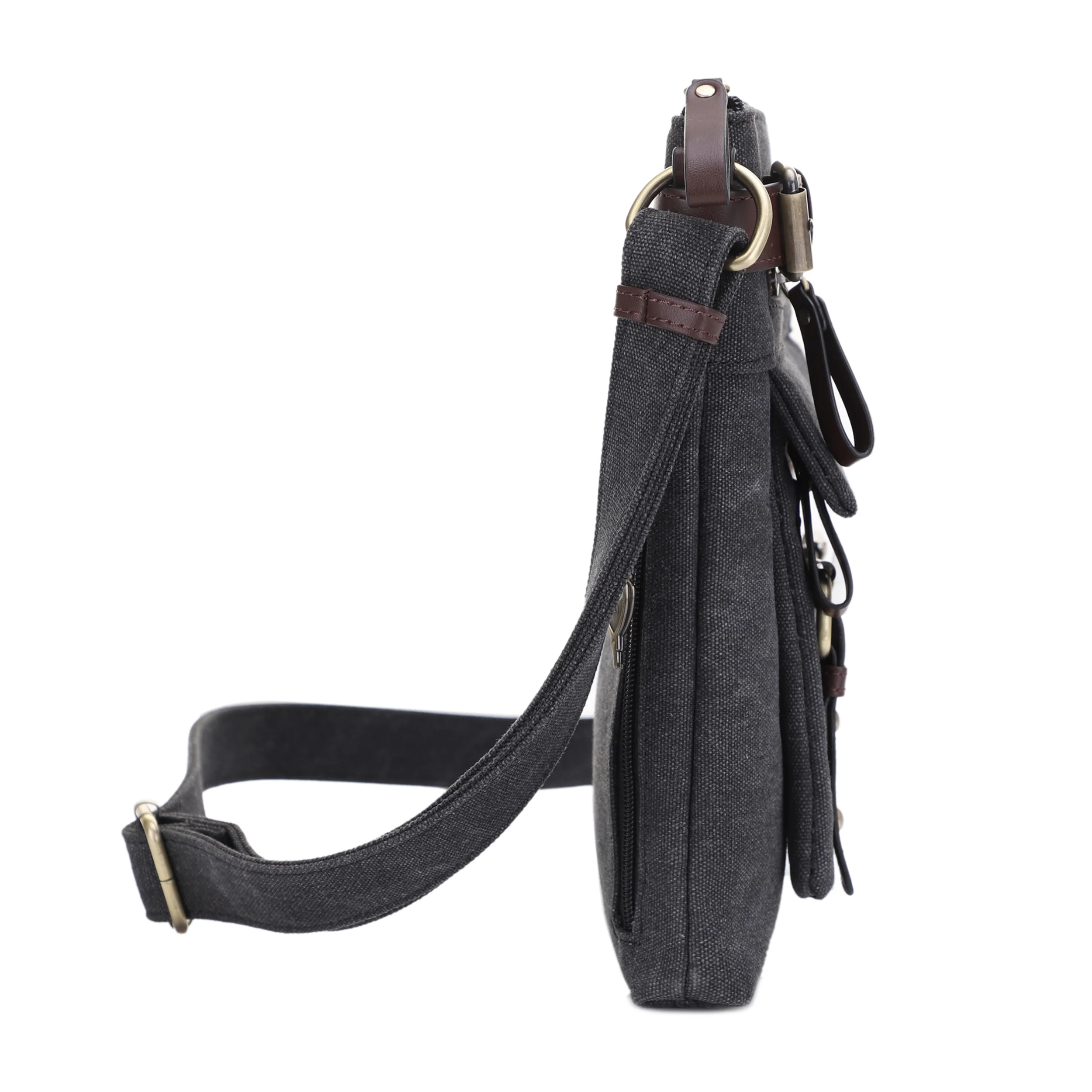 Bailey Concealed Carry Canvas Crossbody - Image 6