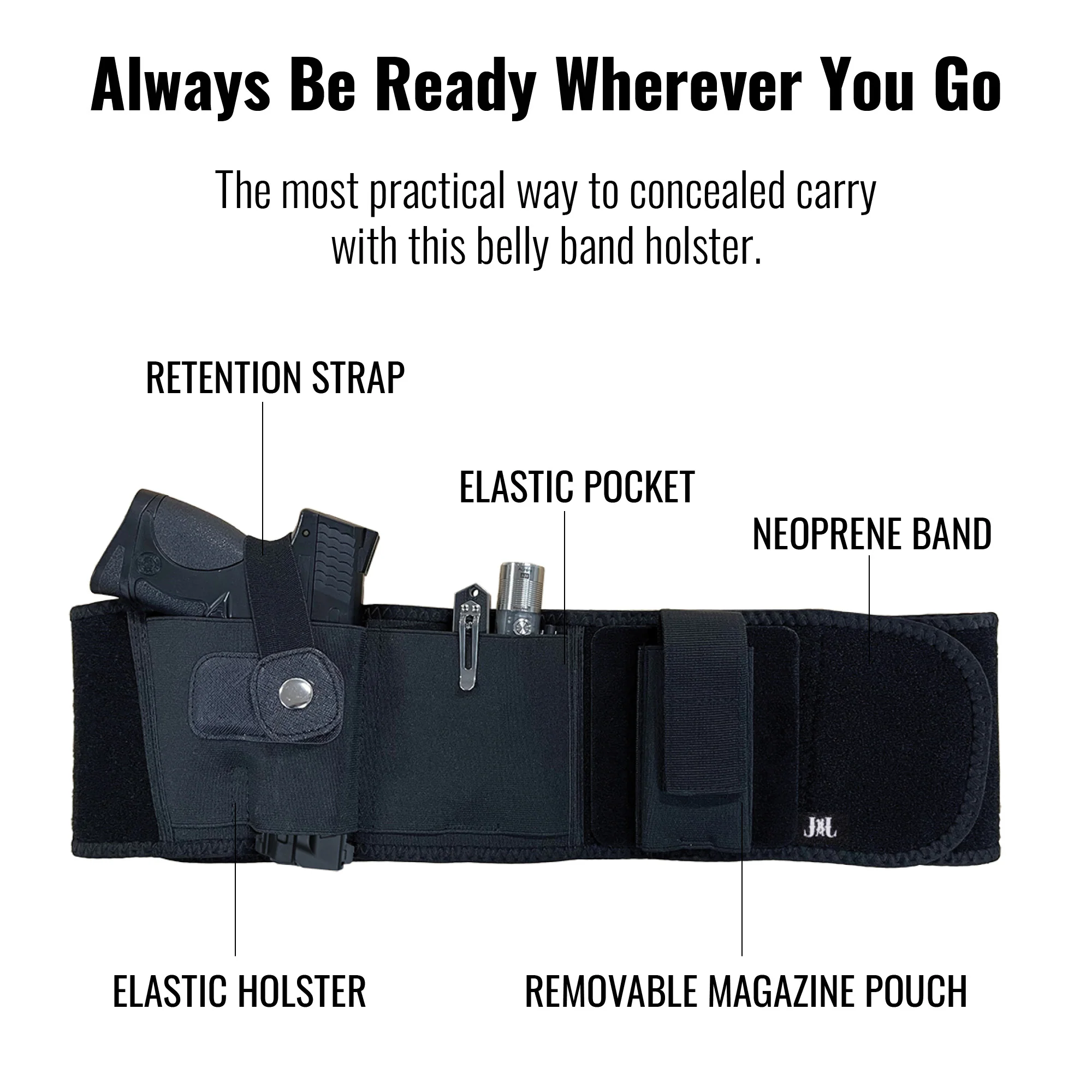 Unisex Belly Band for Concealed Carry - Image 10