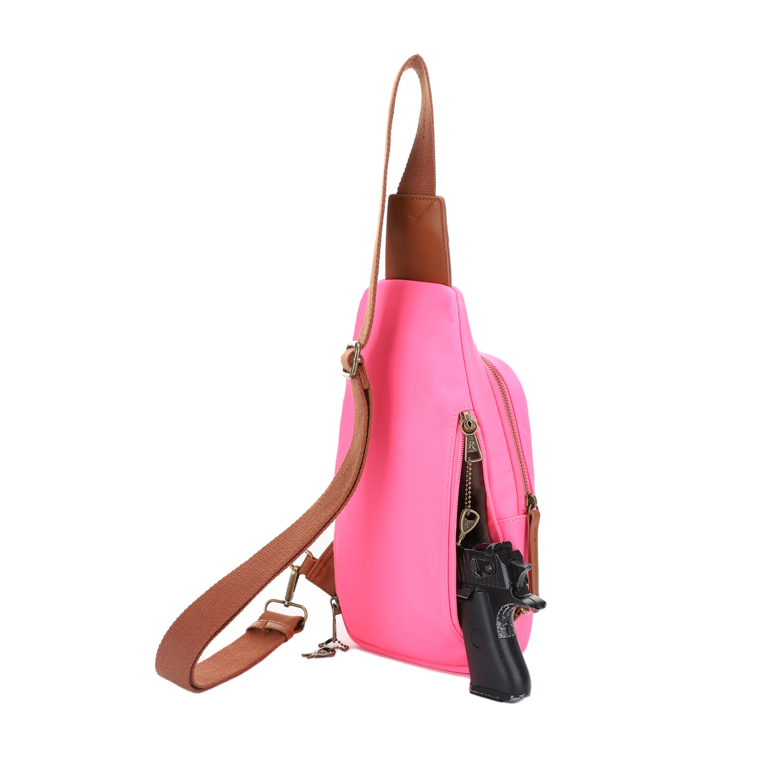Remington Bridgeport Concealed Carry Lock and Key Sling Shoulder Backpack - Image 17