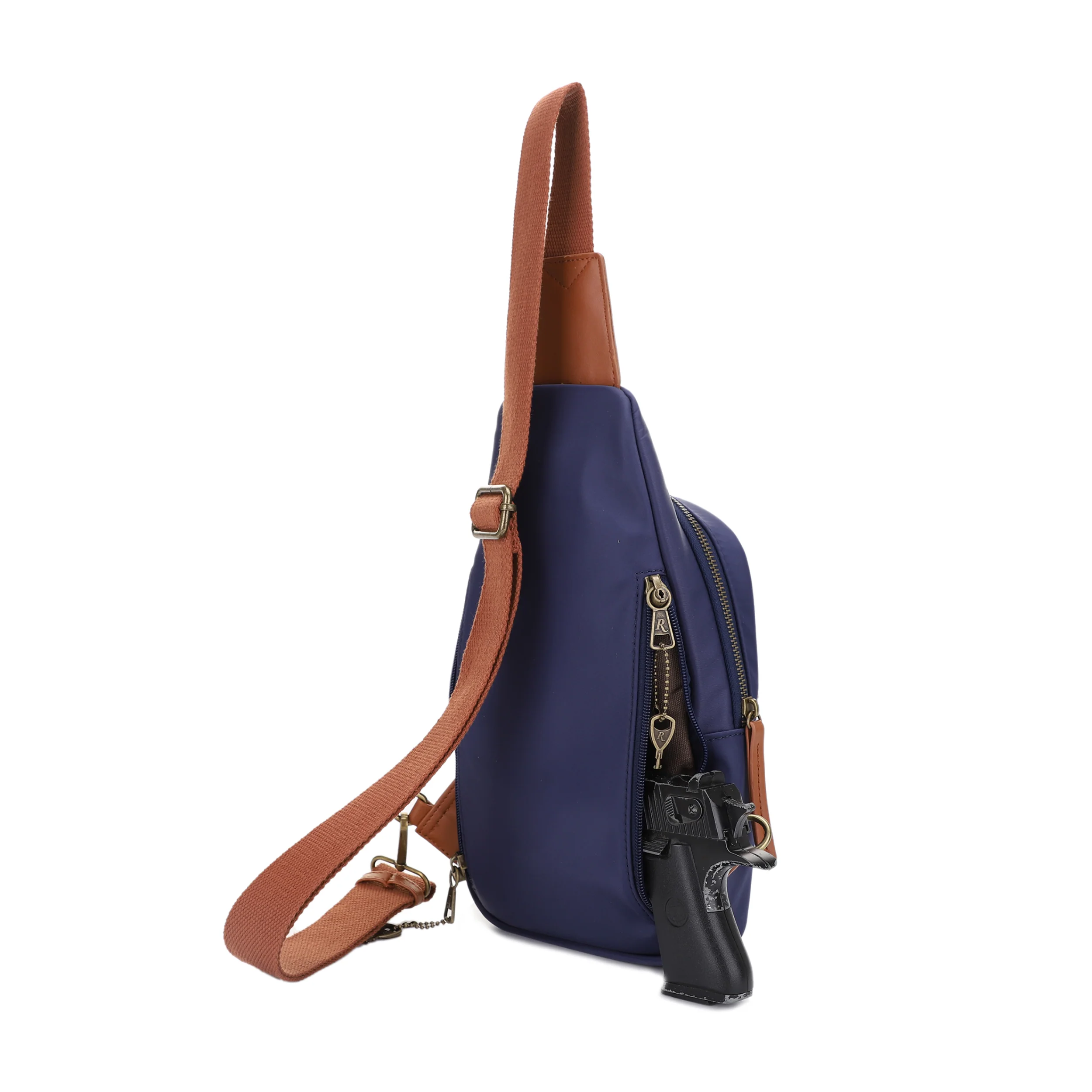 Remington Bridgeport Concealed Carry Lock and Key Sling Shoulder Backpack - Image 6