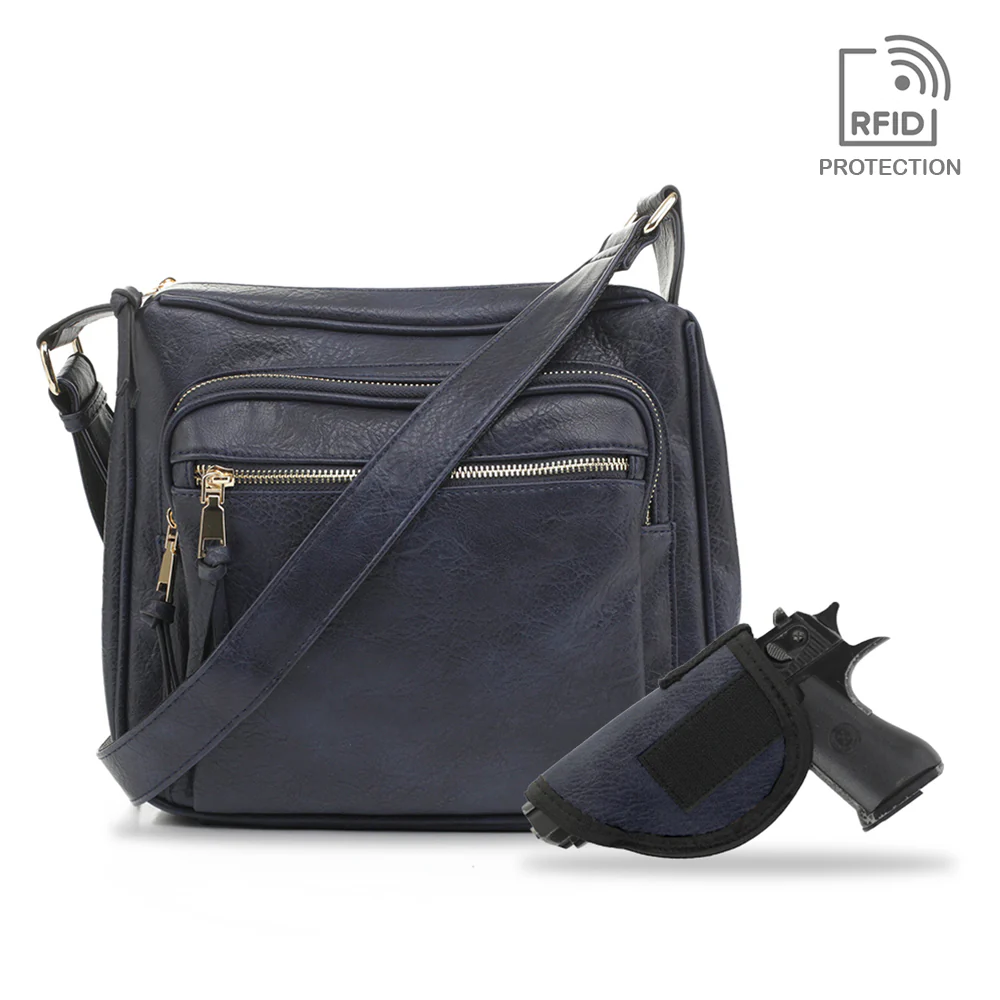 Brooklyn Concealed Carry Lock and Key Crossbody - Image 13