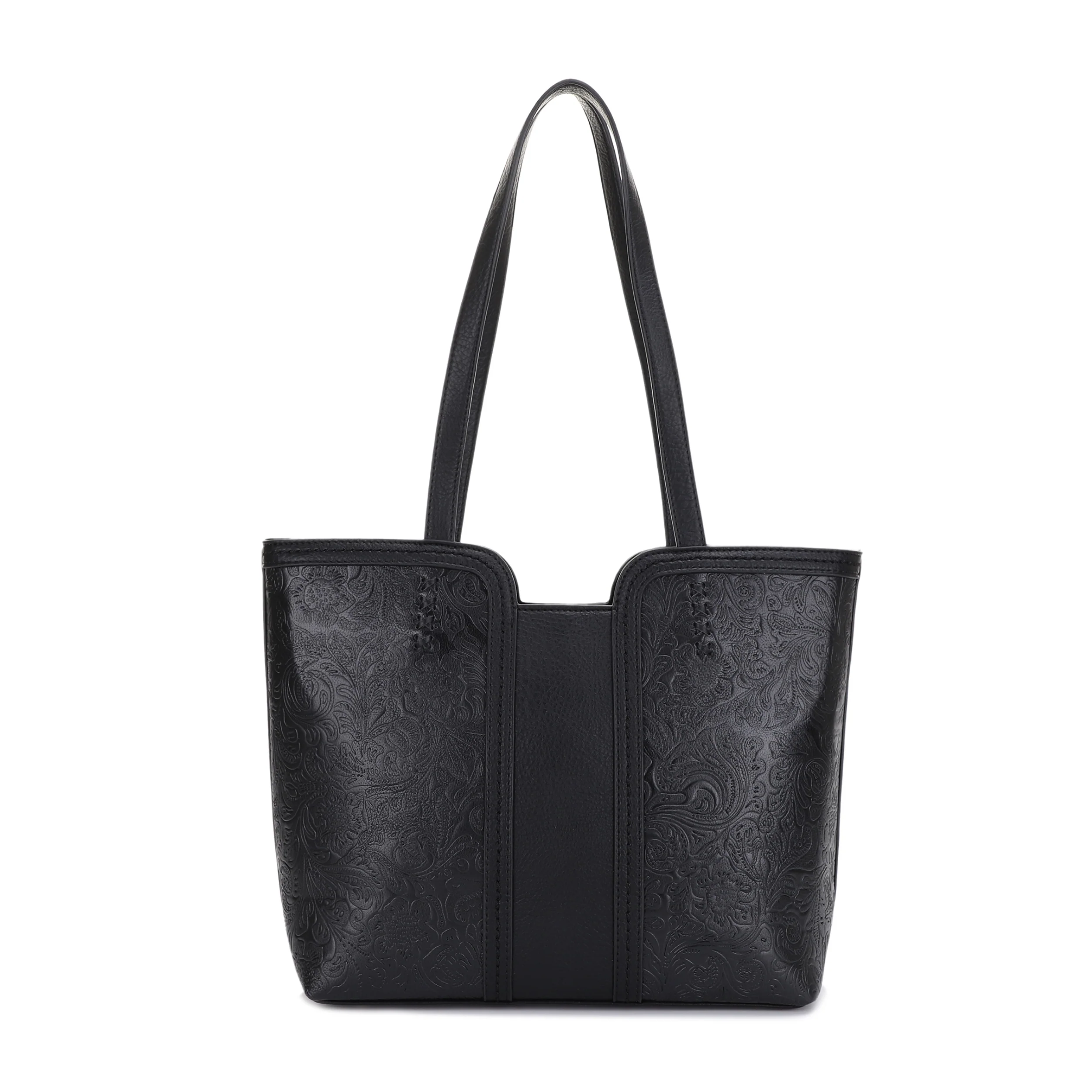 Cassidy Concealed Carry Tooled Tote Bag with Matching Wallet - Image 24