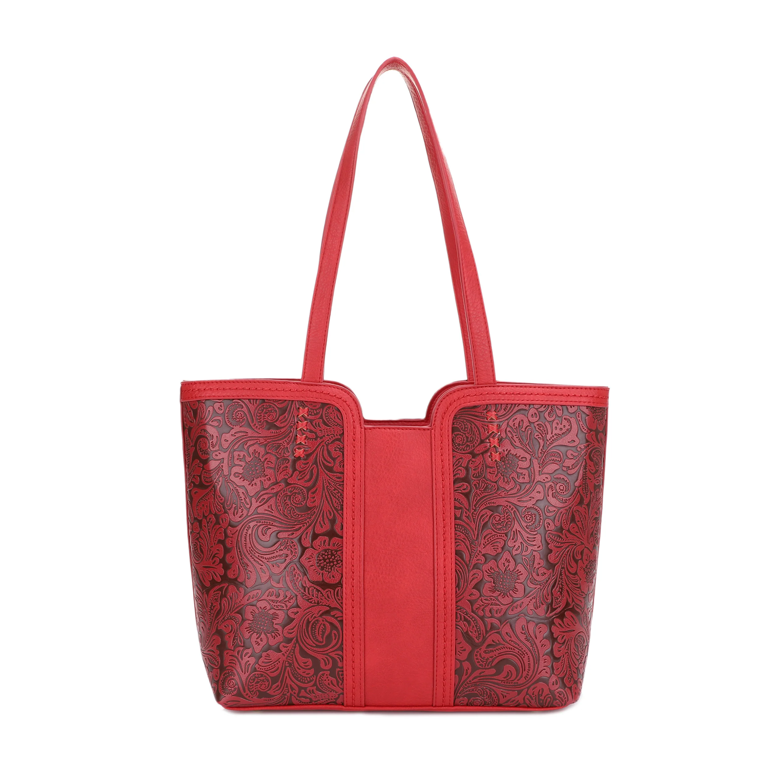 Cassidy Concealed Carry Tooled Tote Bag with Matching Wallet - Image 4