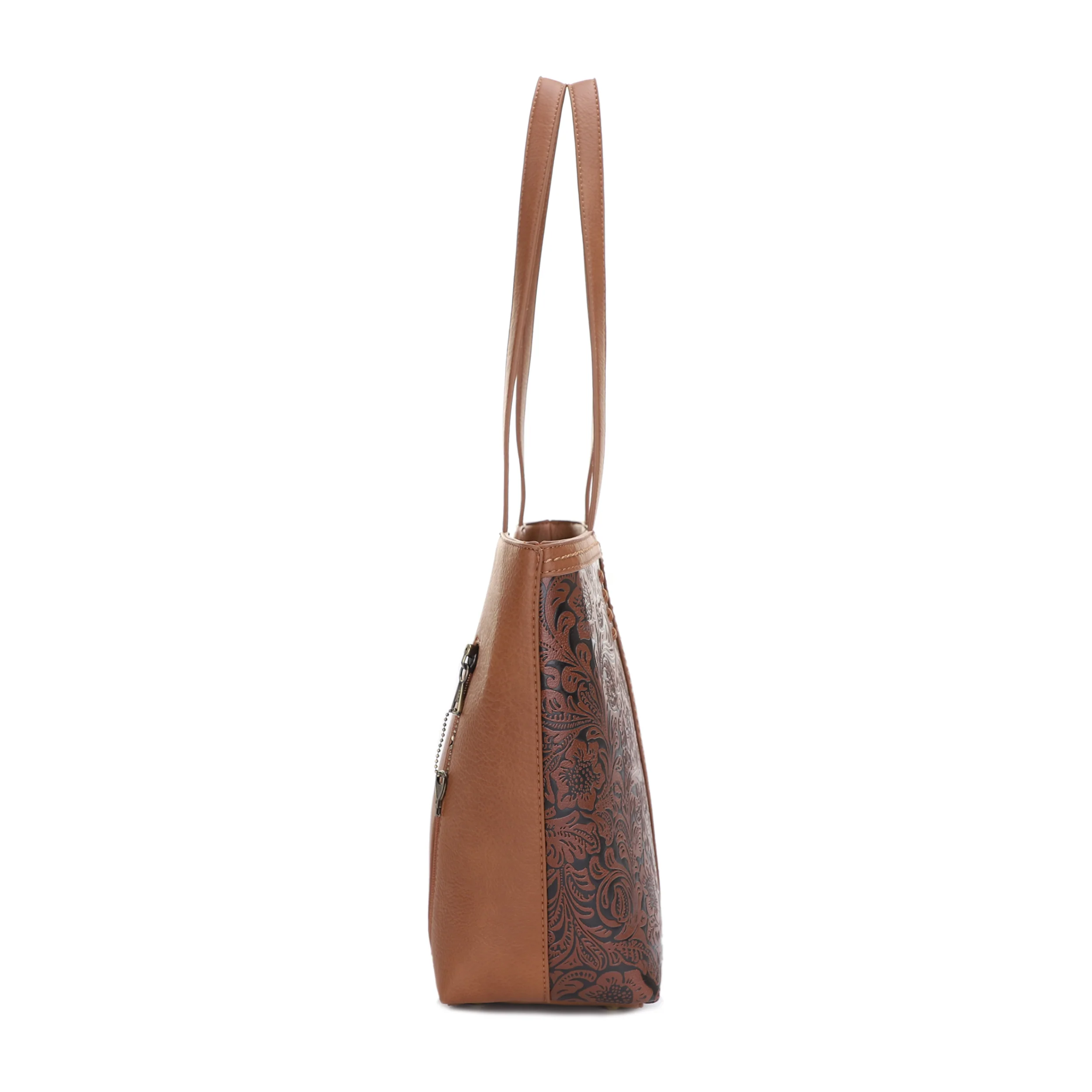 Cassidy Concealed Carry Tooled Tote Bag with Matching Wallet - Image 45