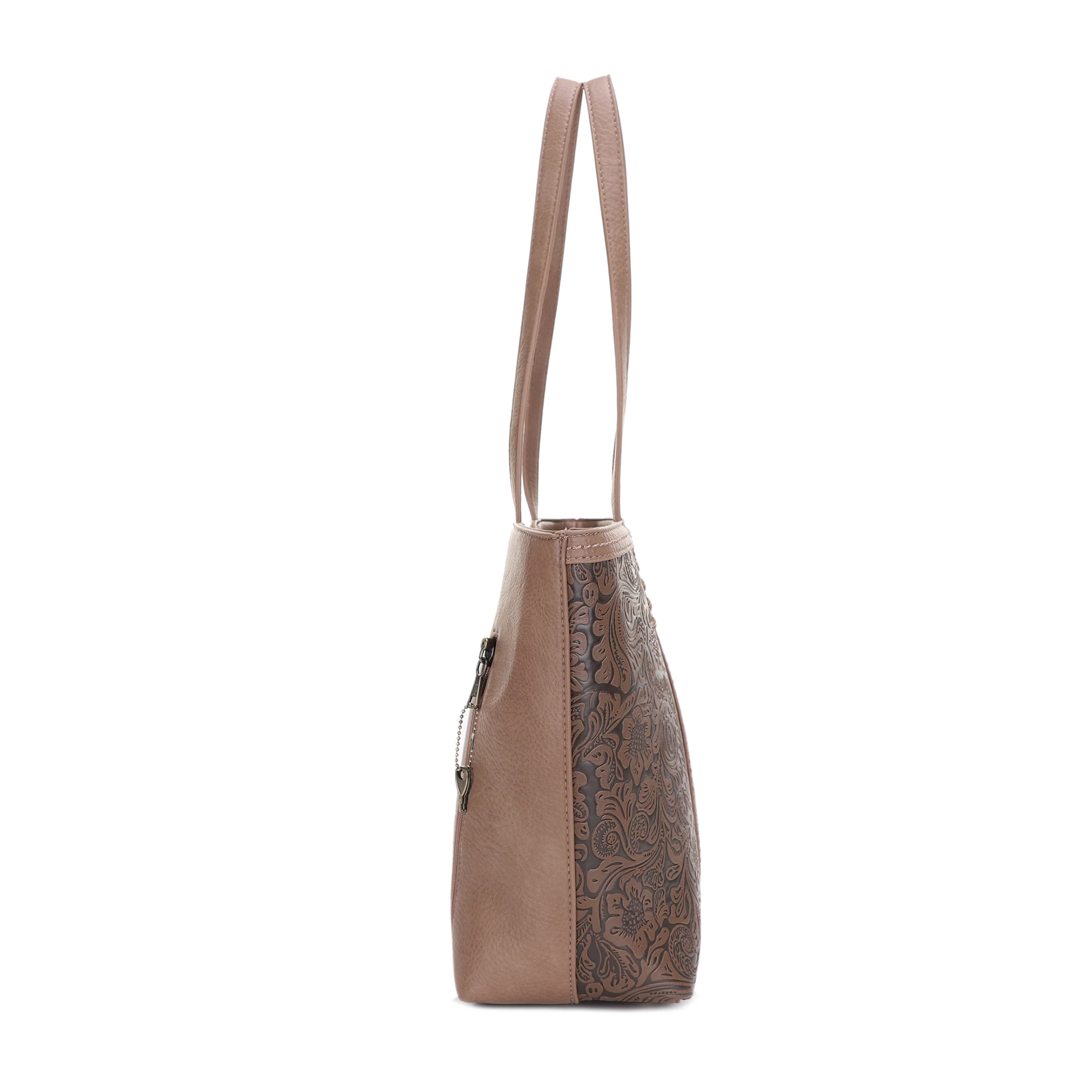 Cassidy Concealed Carry Tooled Tote Bag with Matching Wallet - Image 55