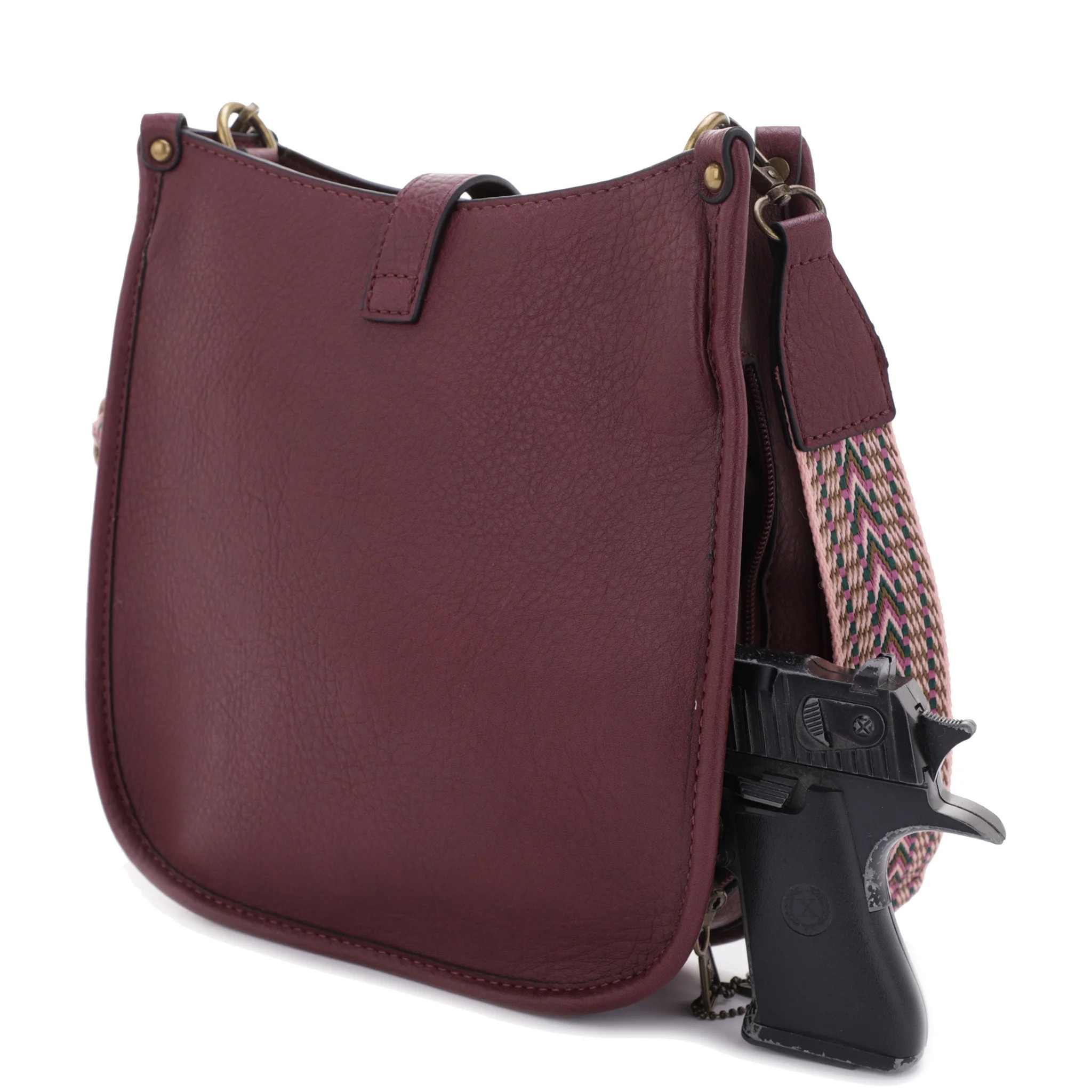 Chelsea Concealed Carry Lock and Key Hobo - Image 10