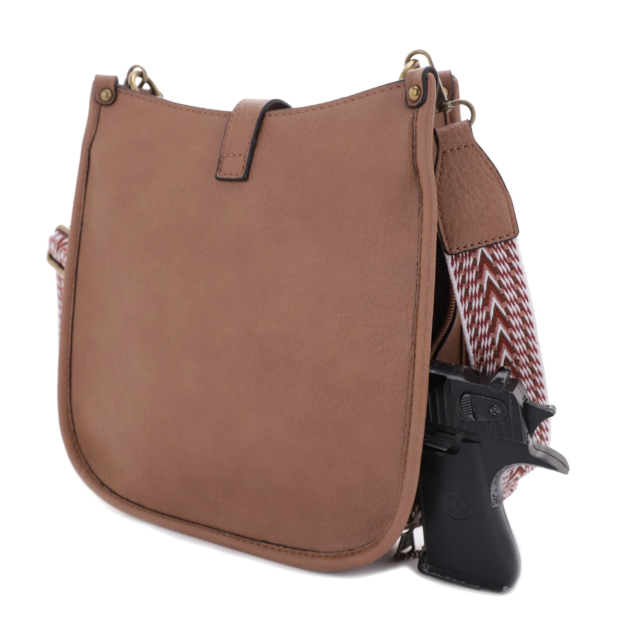 Chelsea Concealed Carry Lock and Key Hobo - Image 16