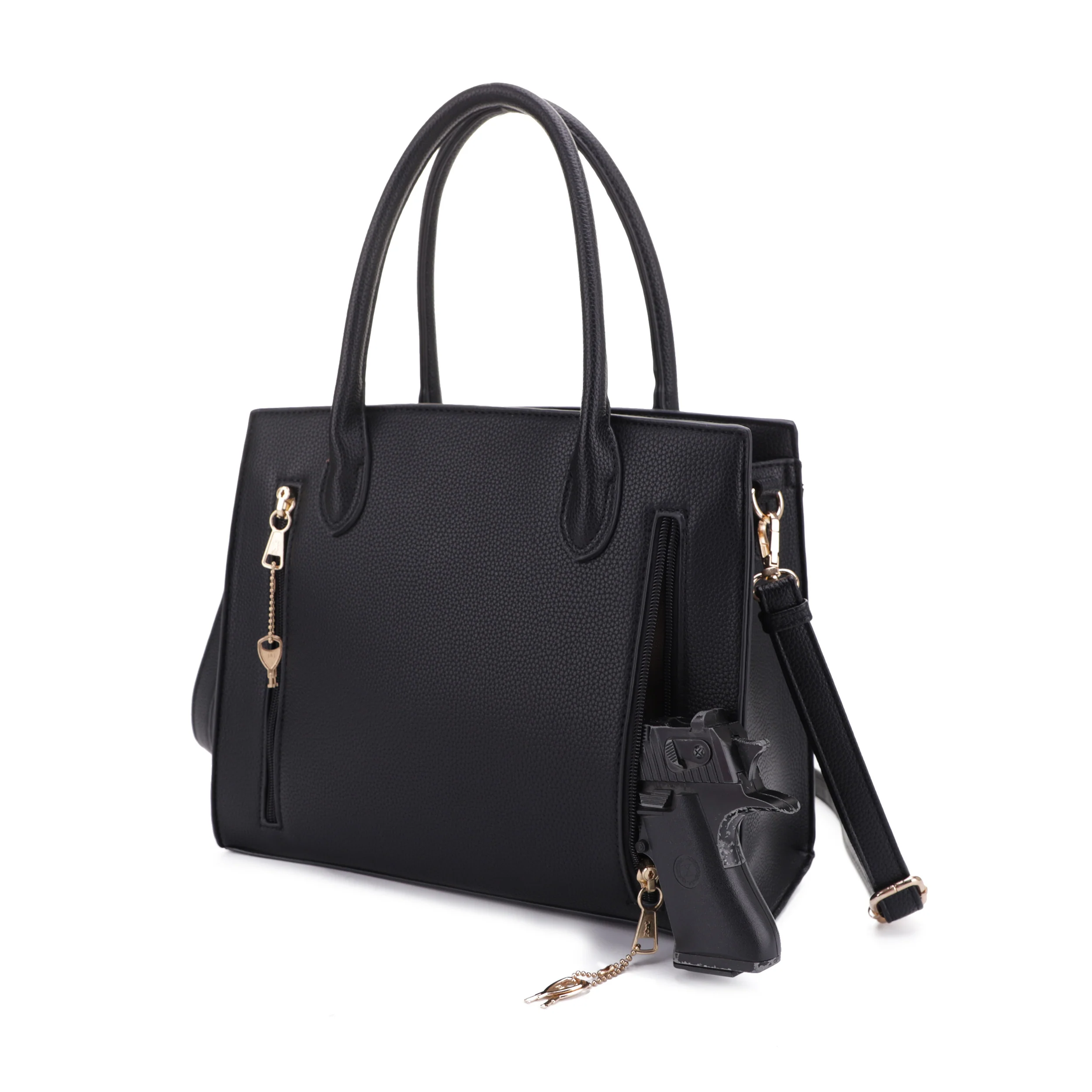 Evelyn Concealed Carry Lock and Key Satchel - Image 12