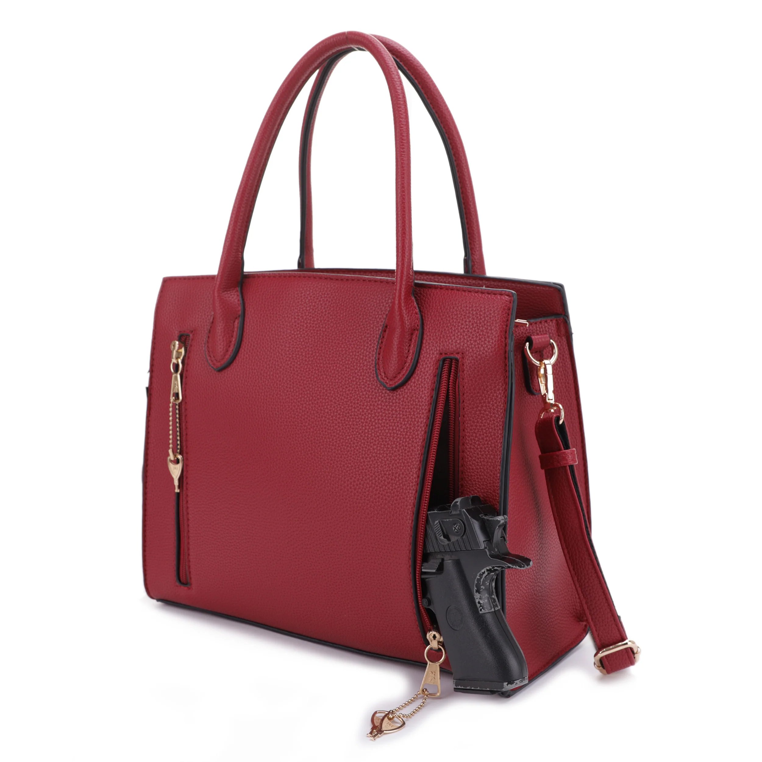 Evelyn Concealed Carry Lock and Key Satchel - Image 24