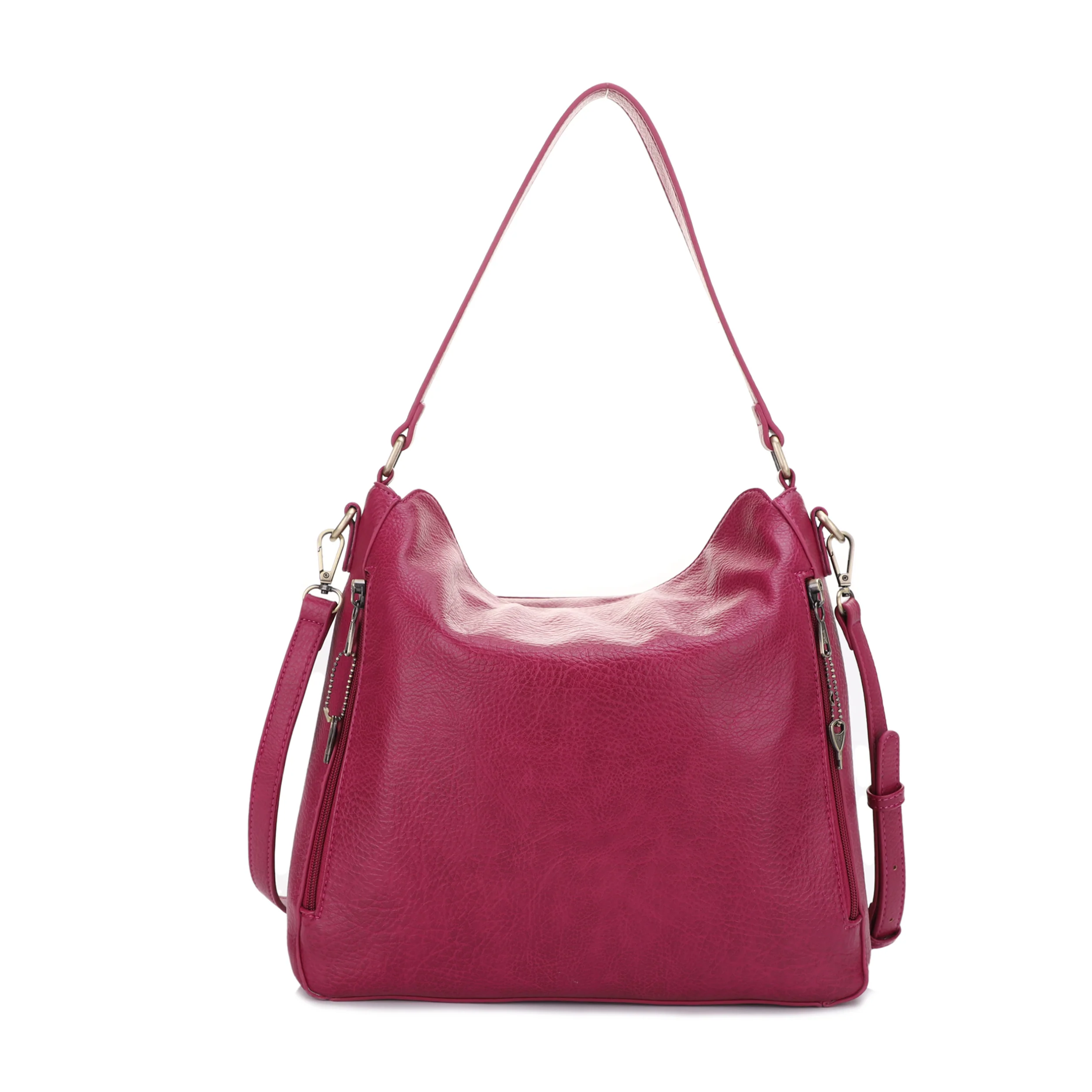 Dakota Concealed Carry Lock and Key Hobo Shoulder Bag - Image 25