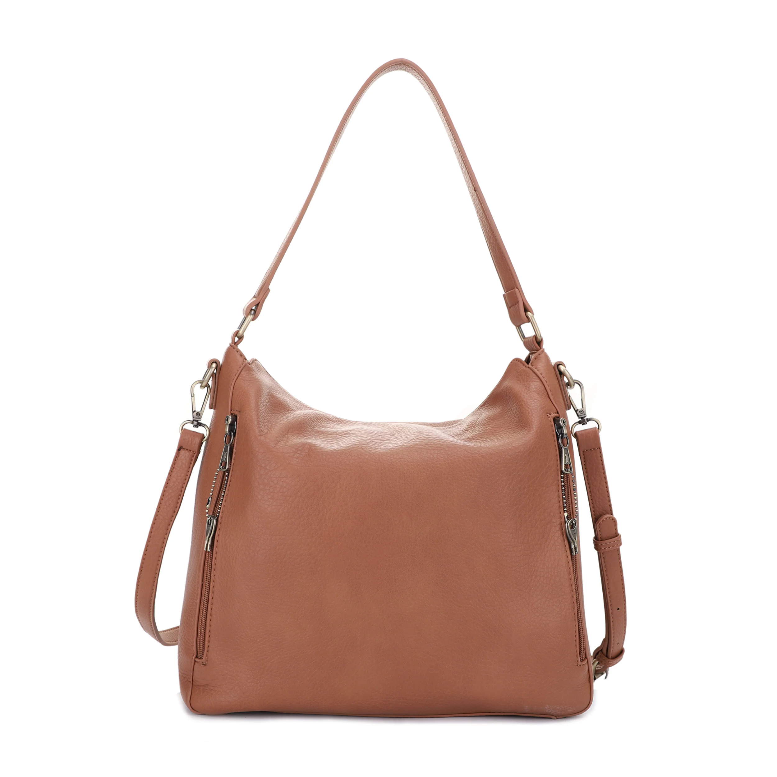 Dakota Concealed Carry Lock and Key Hobo Shoulder Bag - Image 32