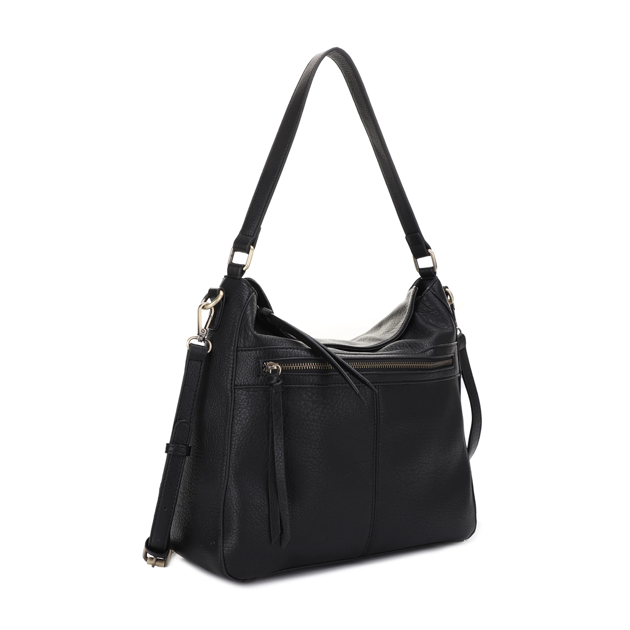 Dakota Concealed Carry Lock and Key Hobo Shoulder Bag - Image 9