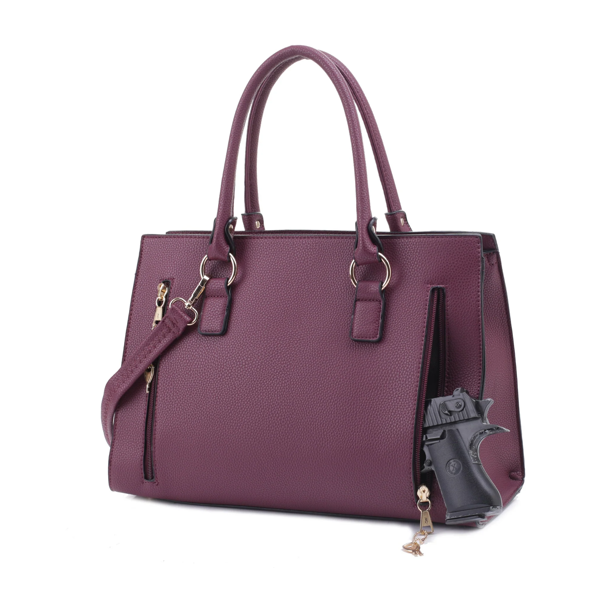 Dina Concealed Carry Lock and Key Satchel - Image 26