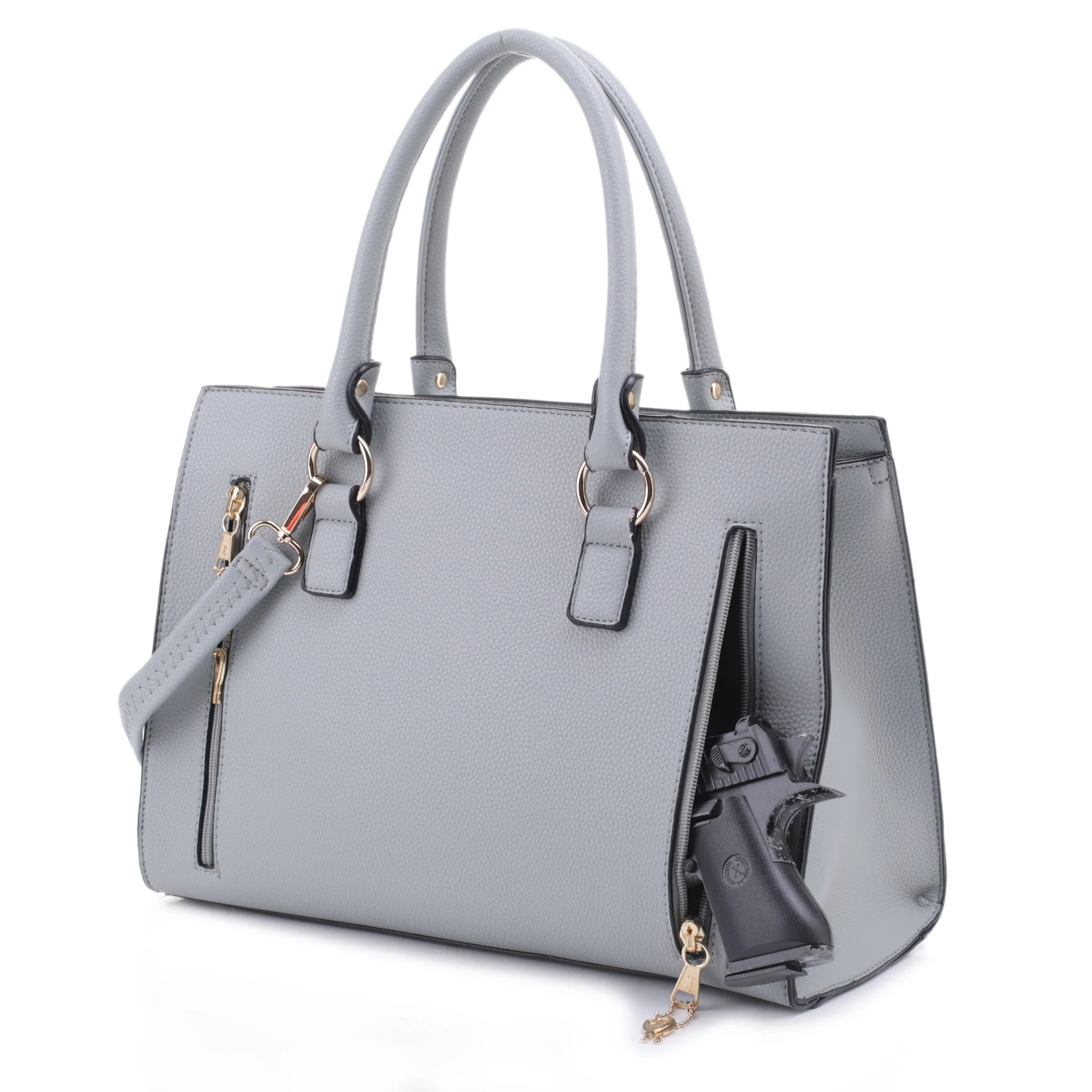 Dina Concealed Carry Lock and Key Satchel - Image 40