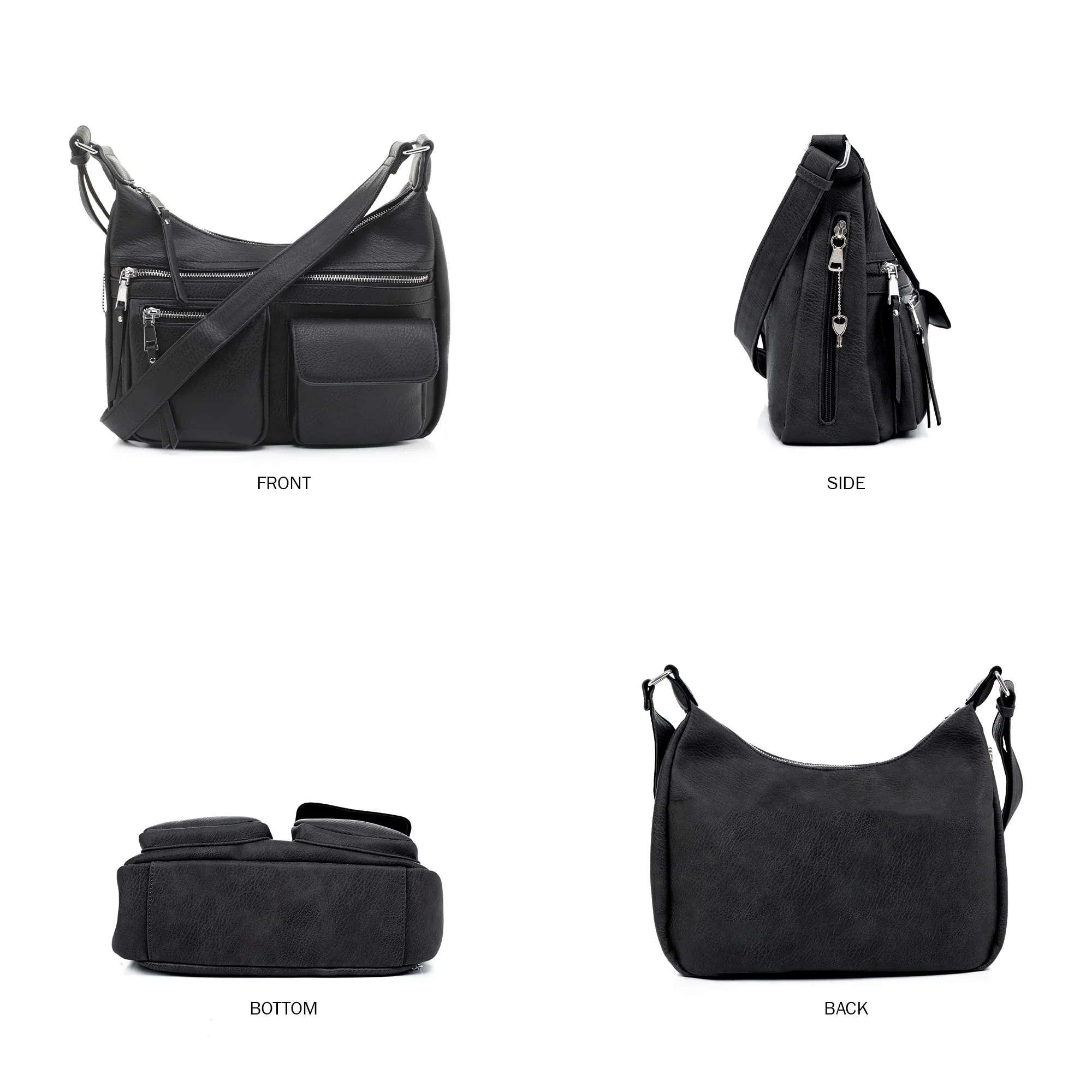 Elle Concealed Carry Hobo Handbag - Image 13
