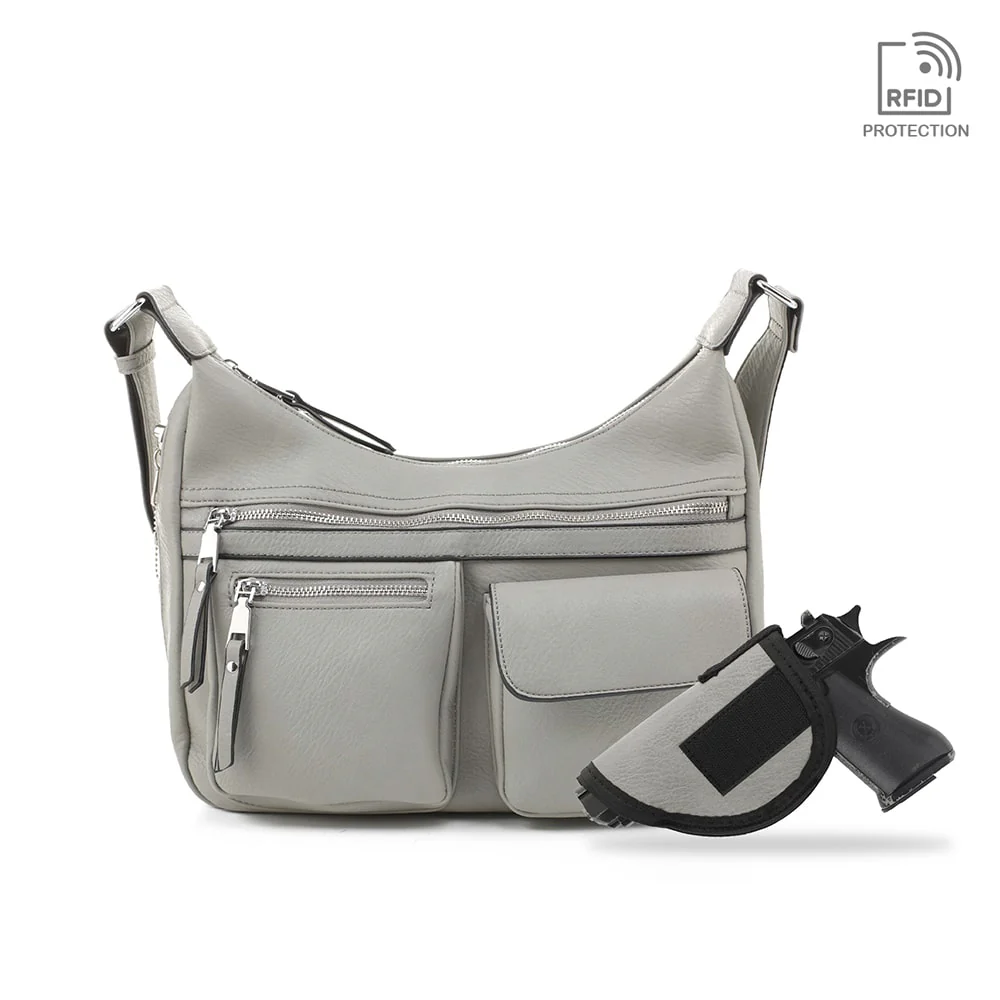 Elle Concealed Carry Hobo Handbag - Image 19