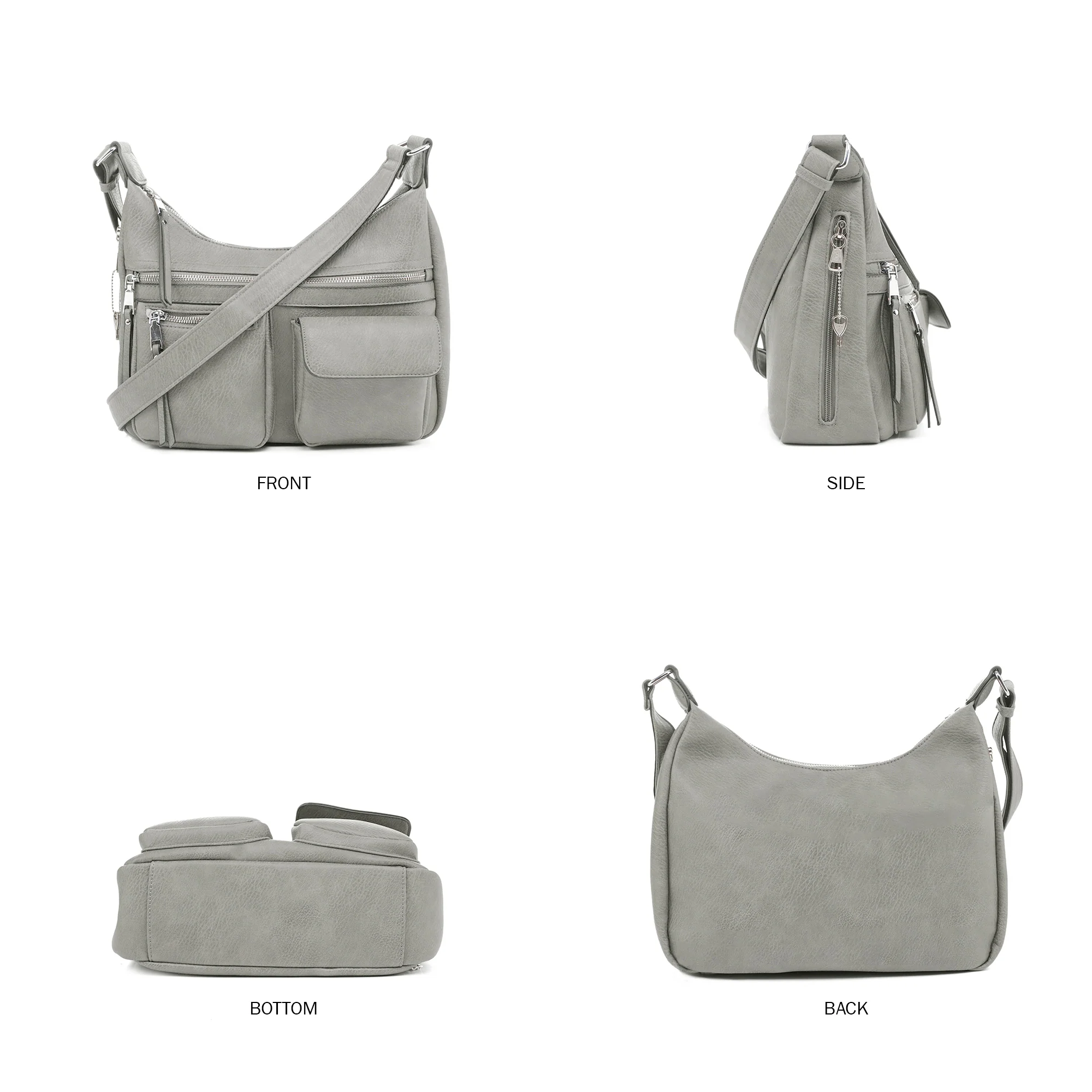 Elle Concealed Carry Hobo Handbag - Image 22