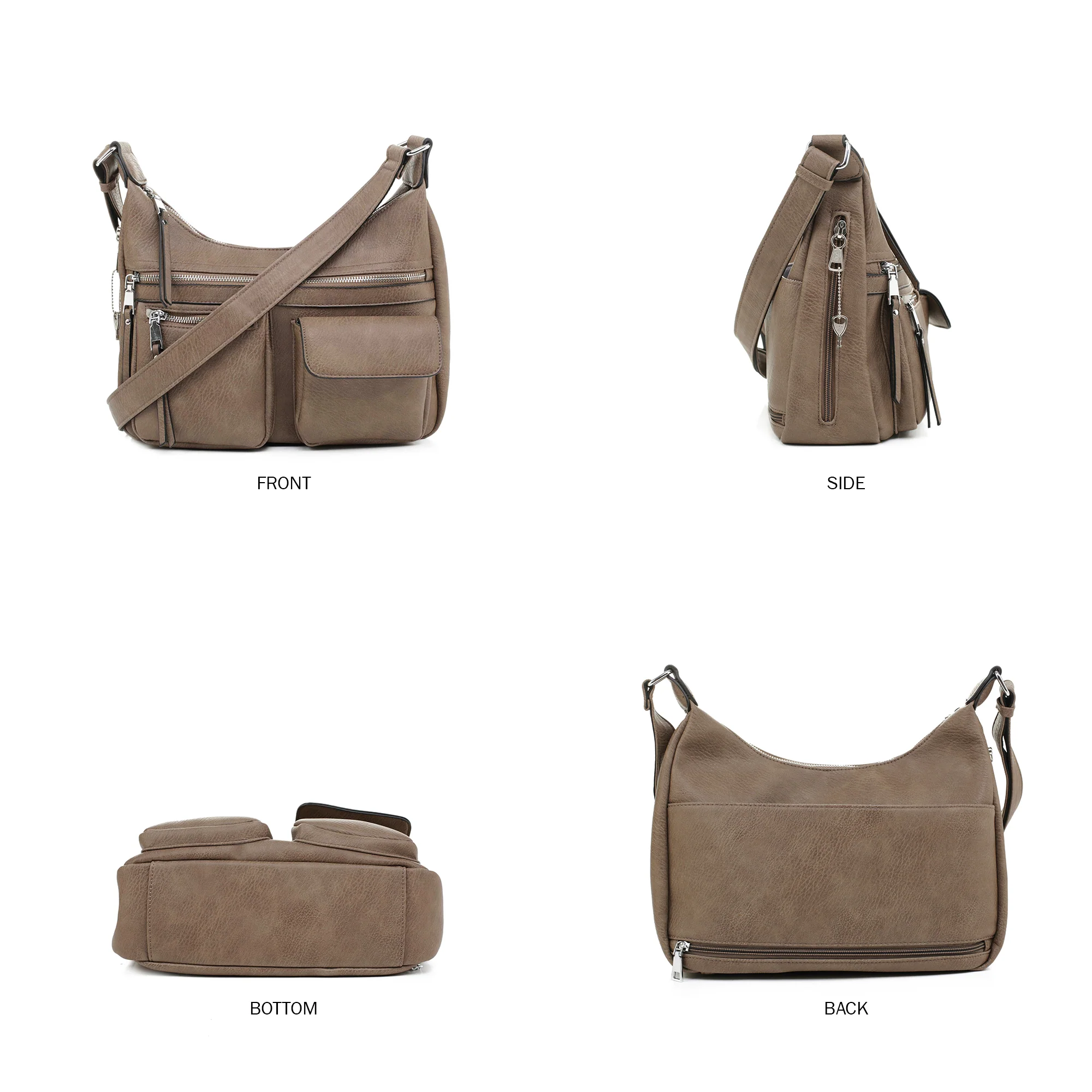 Elle Concealed Carry Hobo Handbag - Image 36