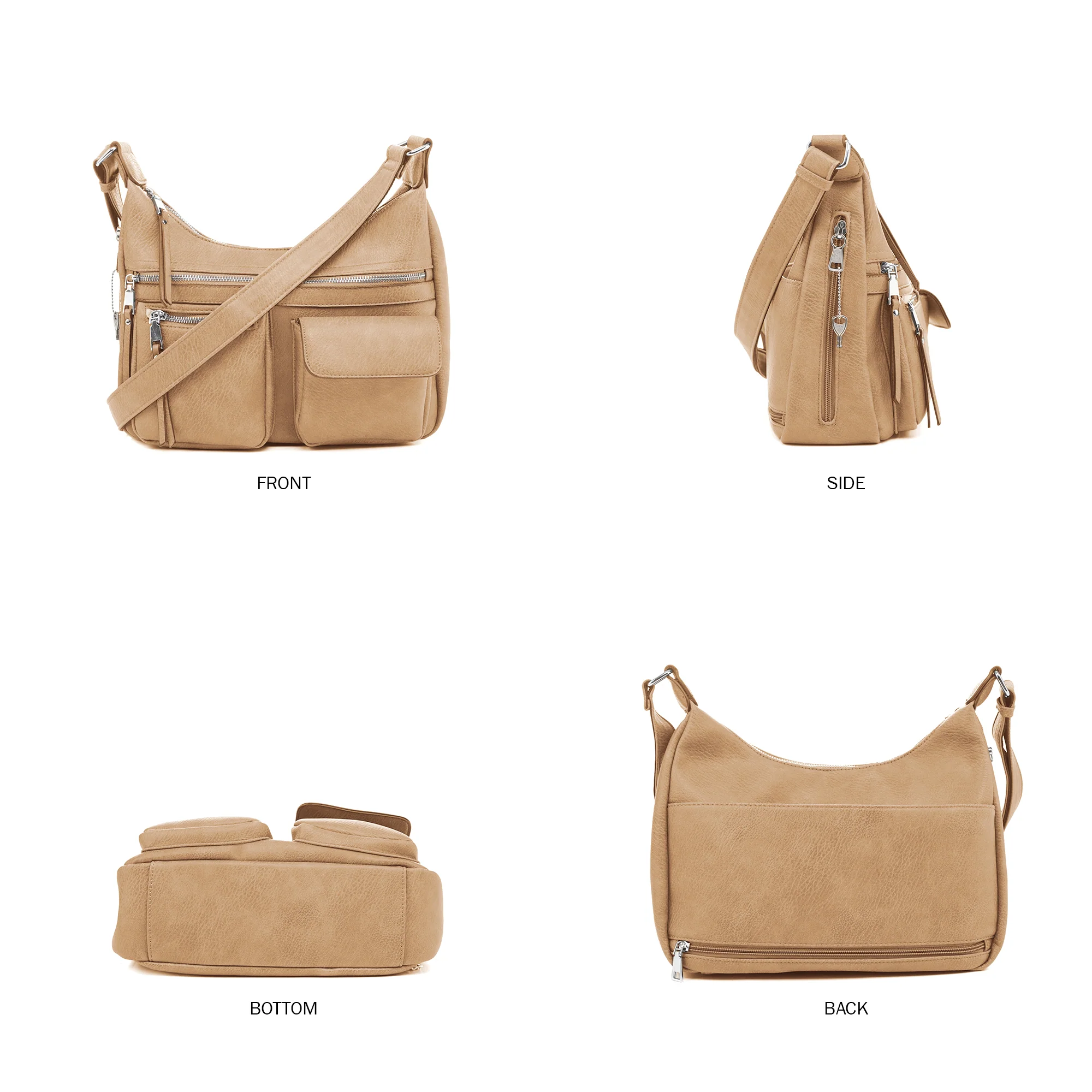Elle Concealed Carry Hobo Handbag - Image 40