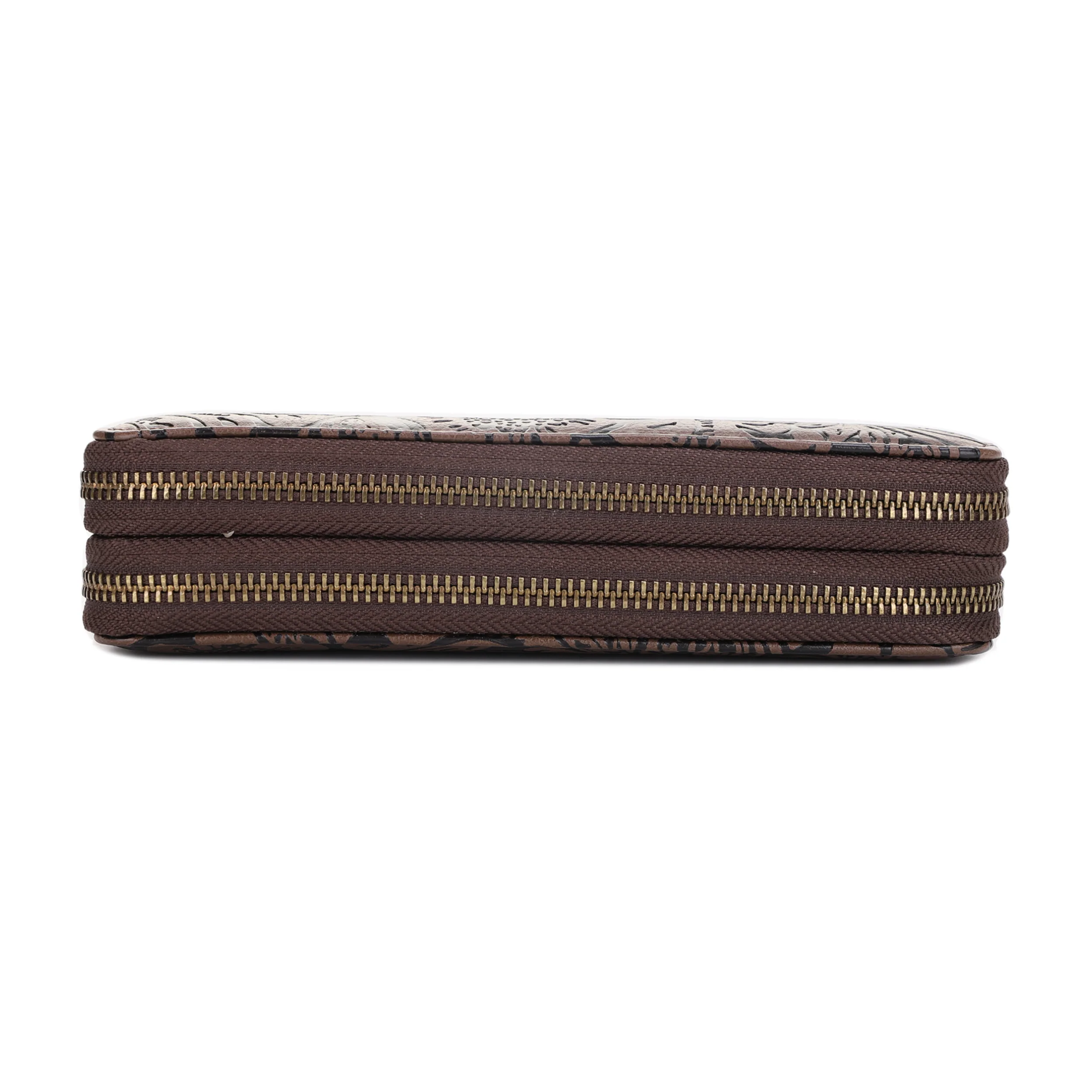 Filly Flora Embossed Wallet with Wrist Strap - Image 16