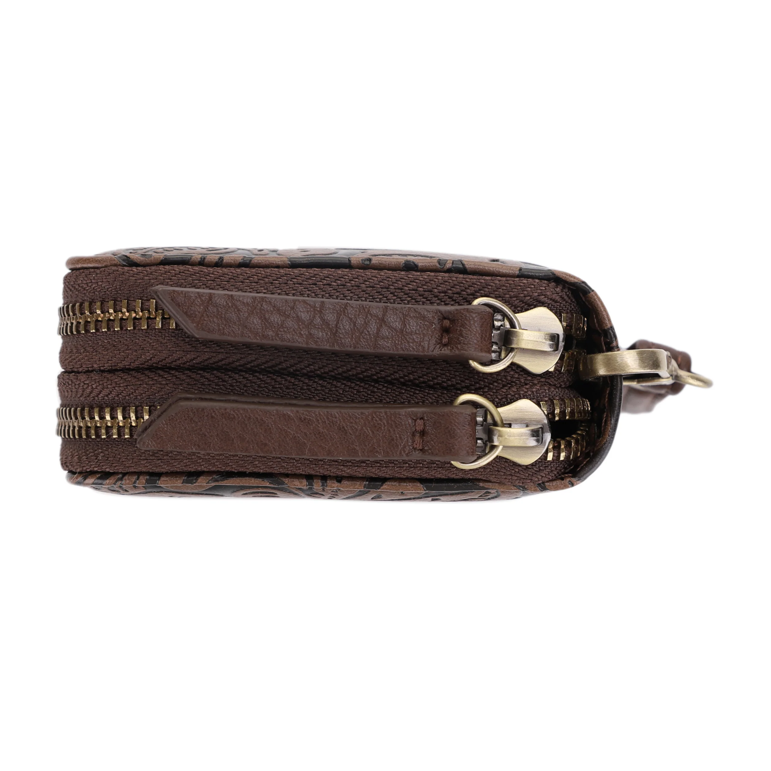 Filly Flora Embossed Wallet with Wrist Strap - Image 17