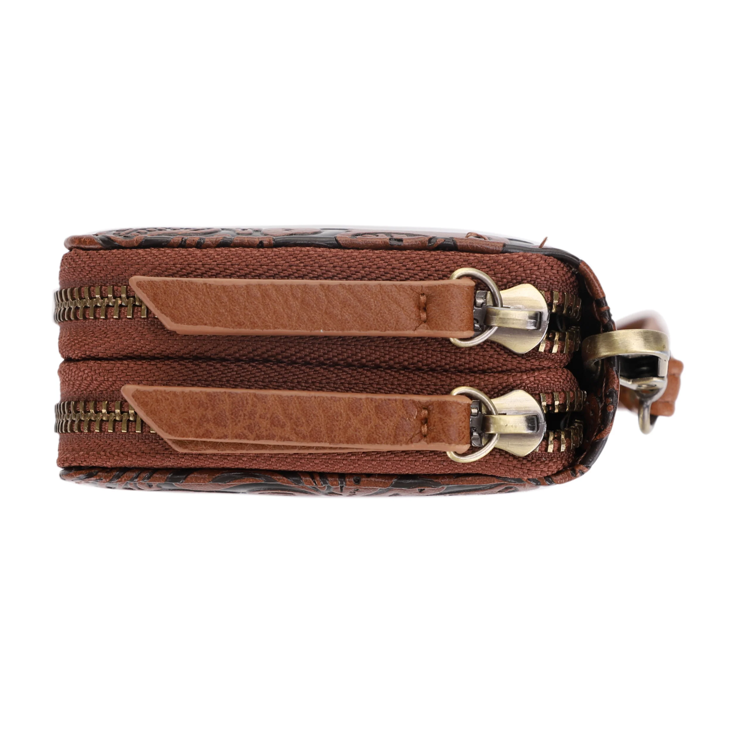 Filly Flora Embossed Wallet with Wrist Strap - Image 23