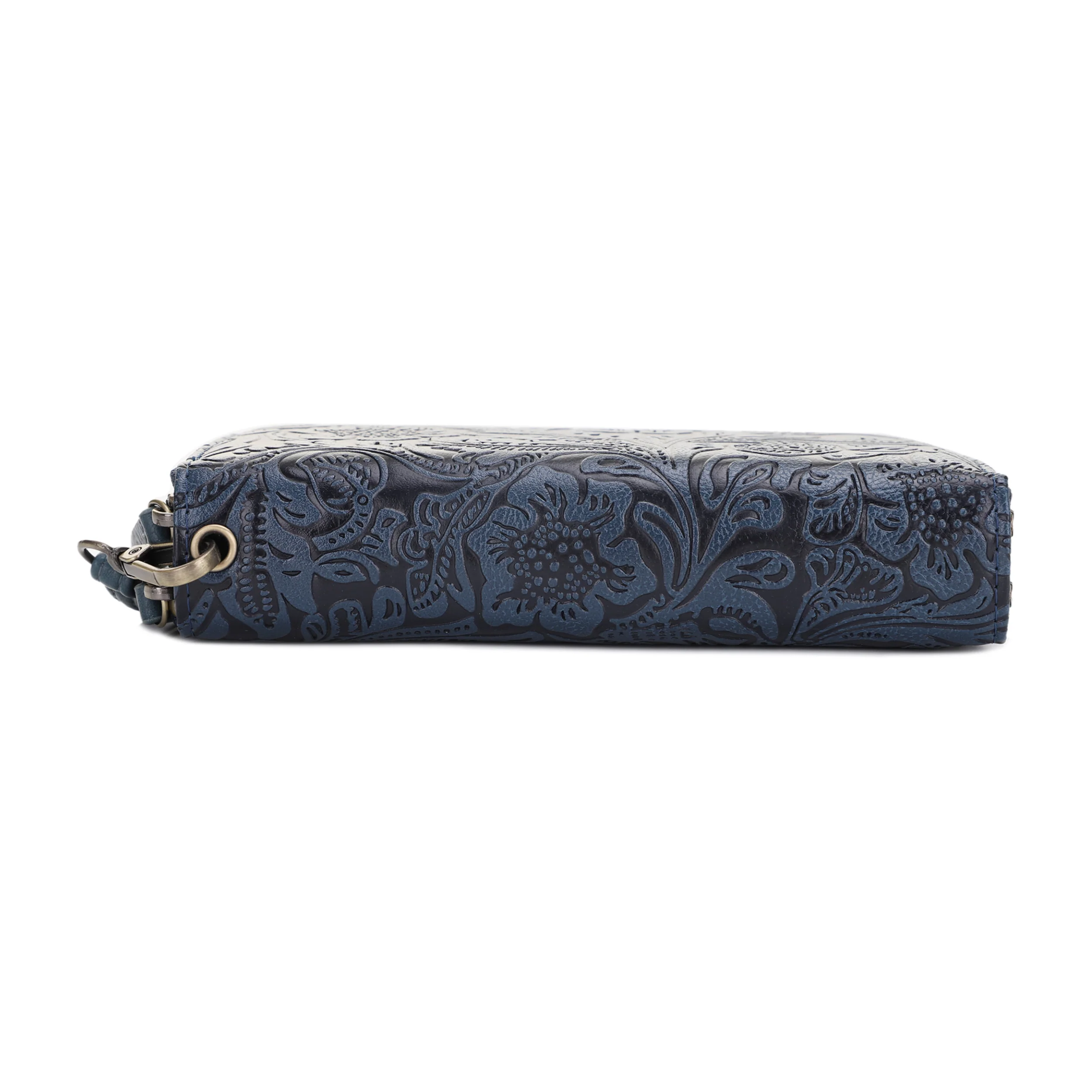 Filly Flora Embossed Wallet with Wrist Strap - Image 26