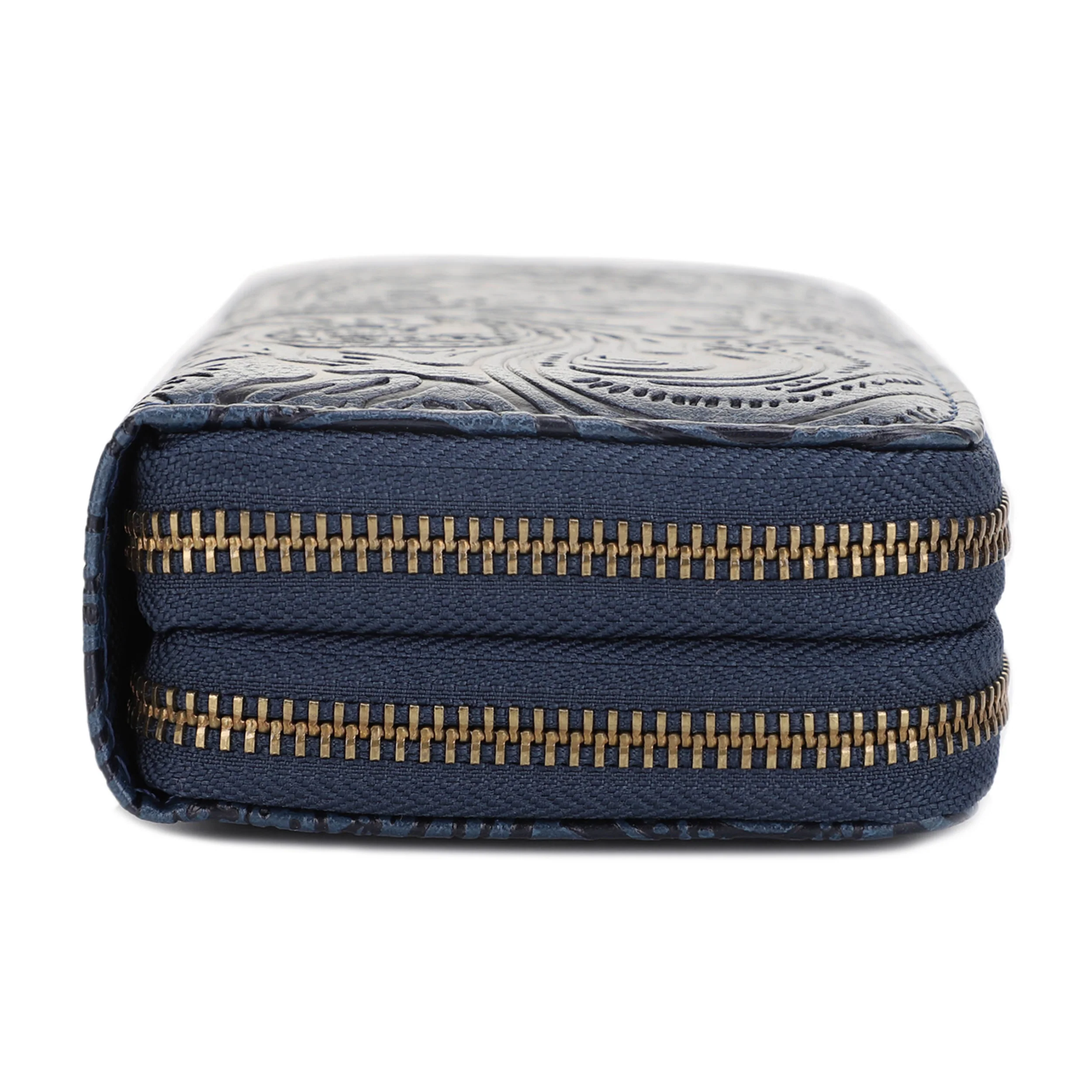 Filly Flora Embossed Wallet with Wrist Strap - Image 27