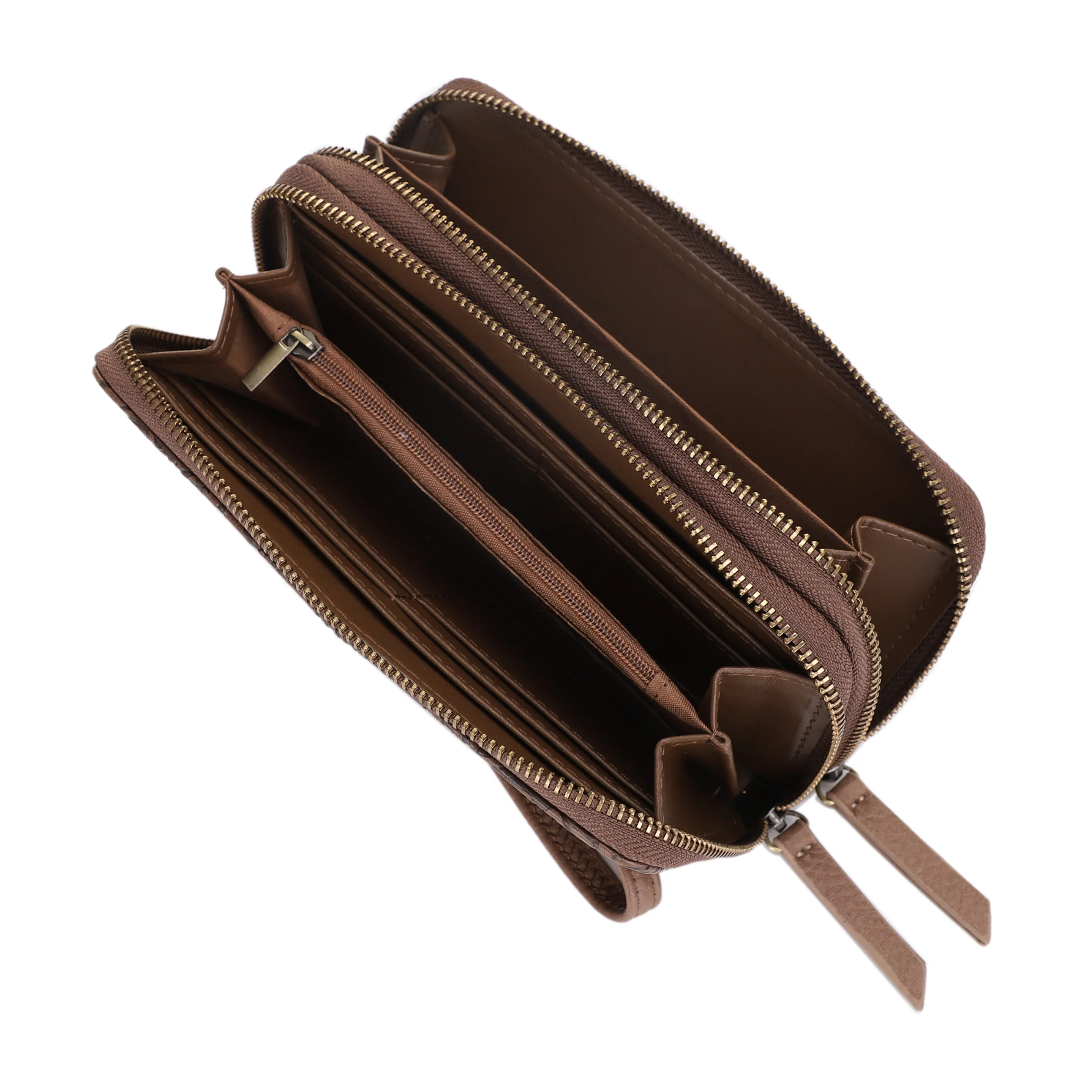 Filly Flora Embossed Wallet with Wrist Strap - Image 36