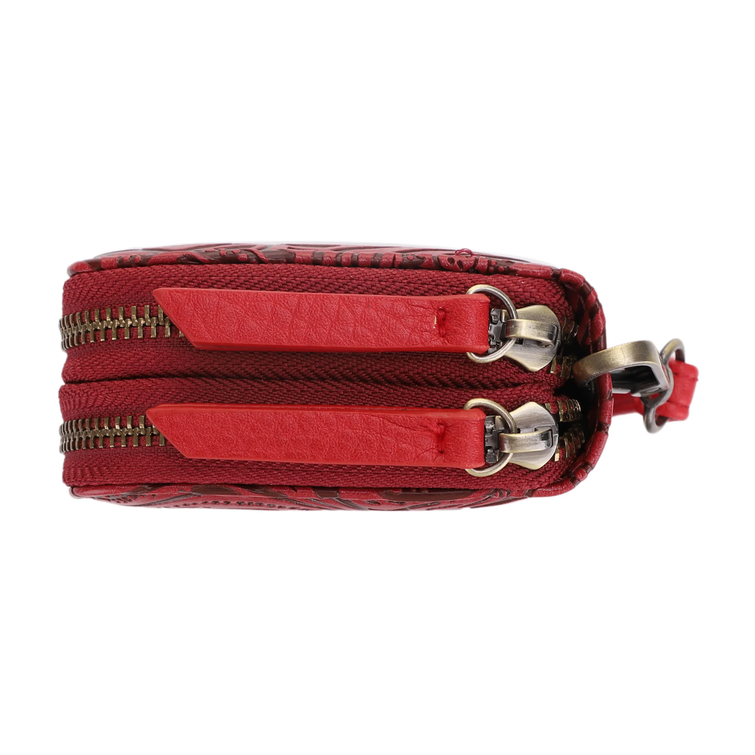 Filly Flora Embossed Wallet with Wrist Strap - Image 5