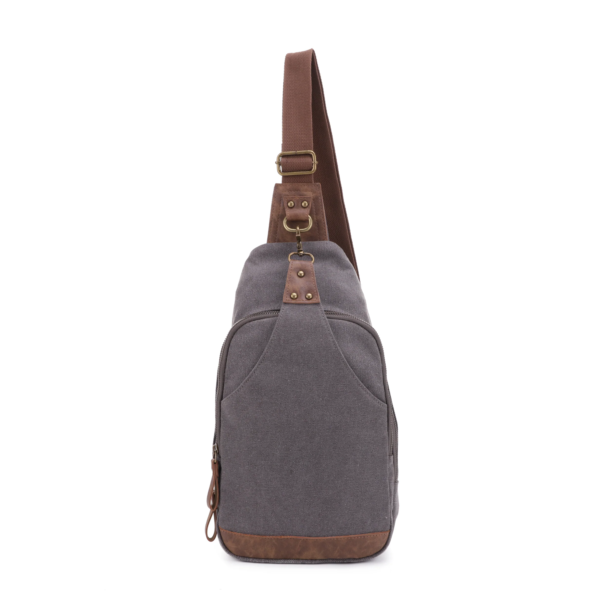 Glacier Unisex Canvas Sling Shoulder Concealed Backpack - Image 20