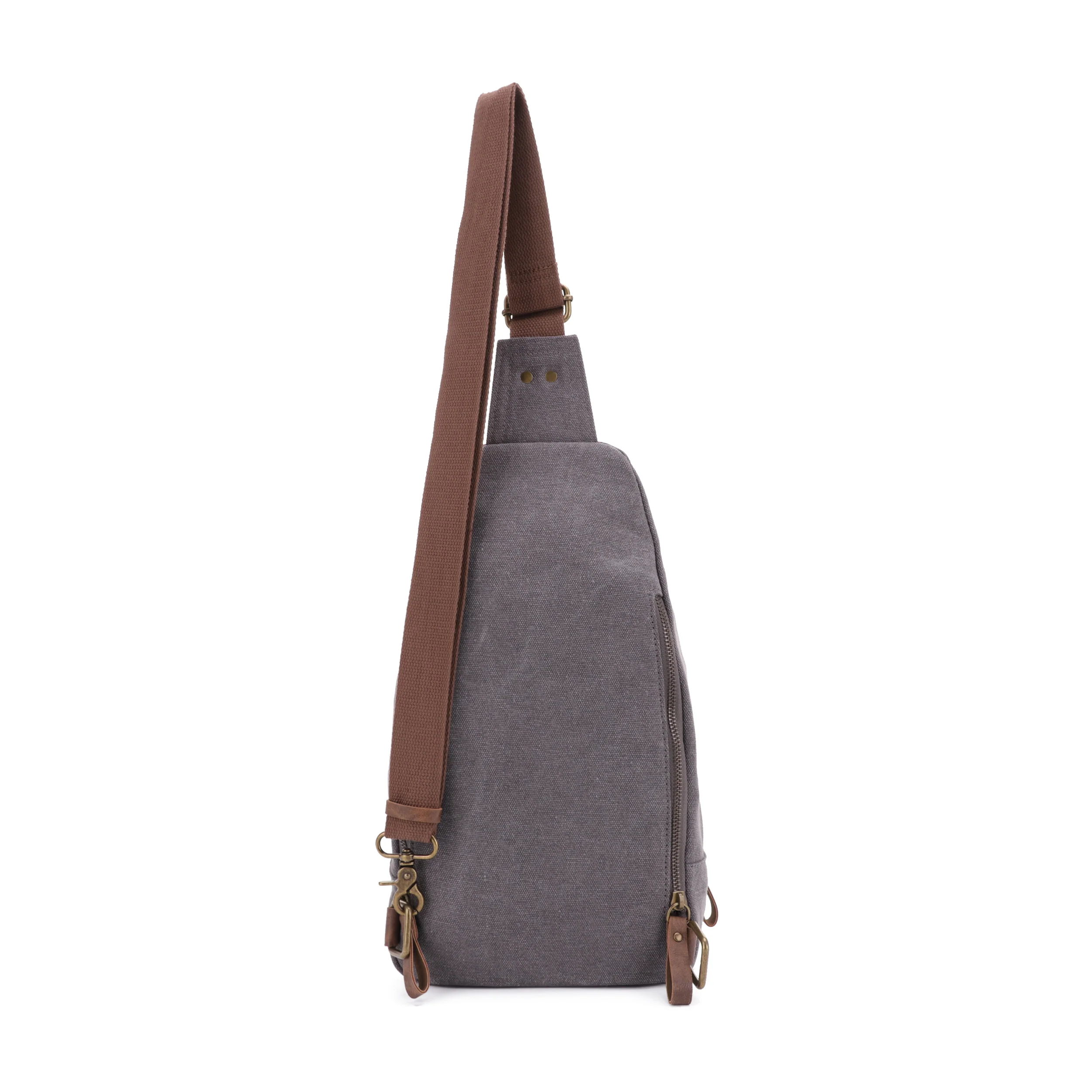 Glacier Unisex Canvas Sling Shoulder Concealed Backpack - Image 21