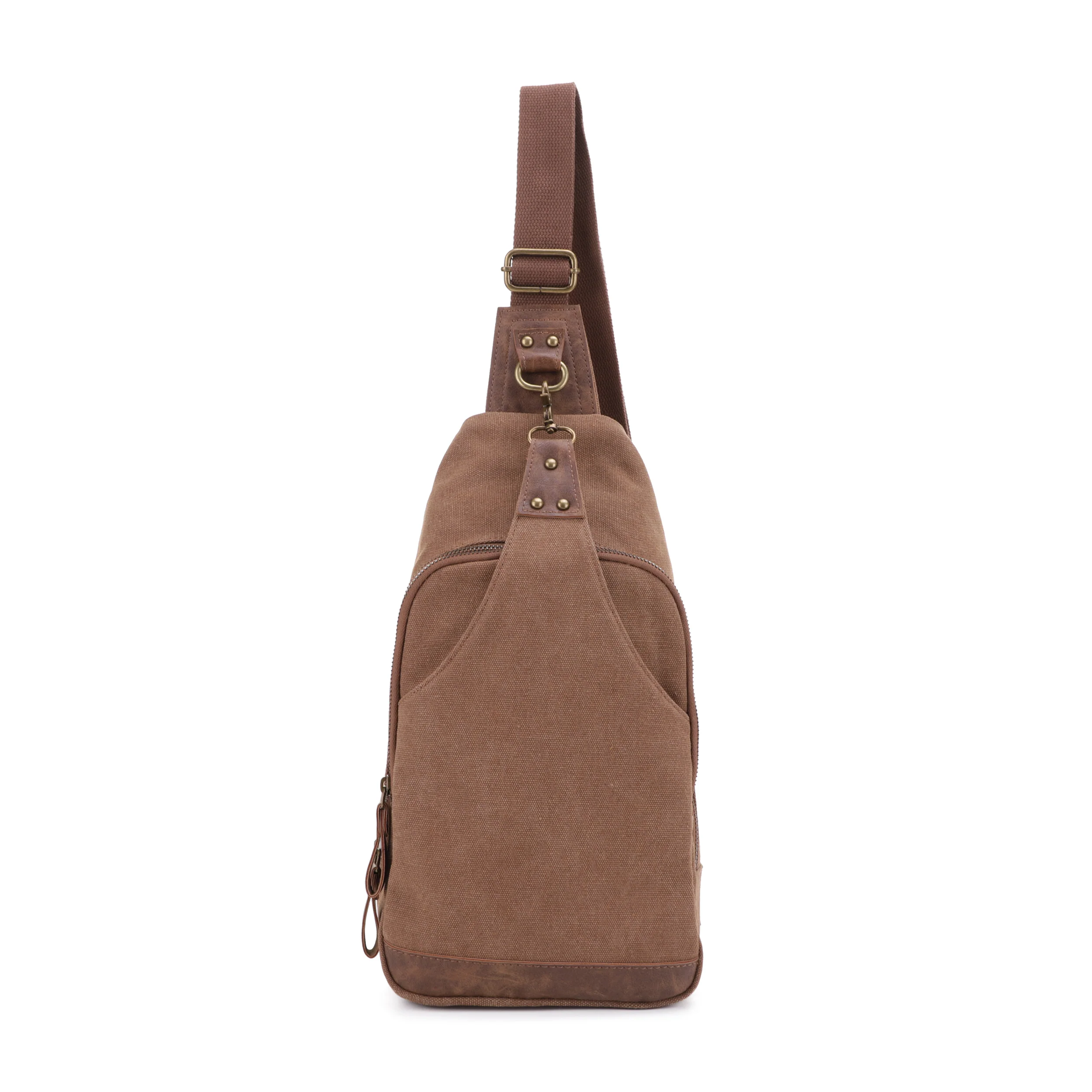 Glacier Unisex Canvas Sling Shoulder Concealed Backpack - Image 27