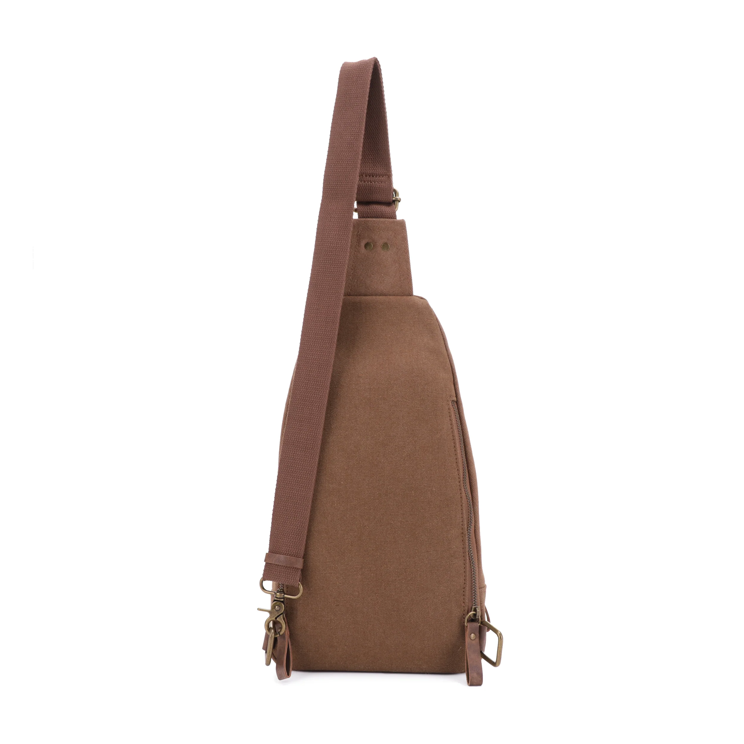 Glacier Unisex Canvas Sling Shoulder Concealed Backpack - Image 28