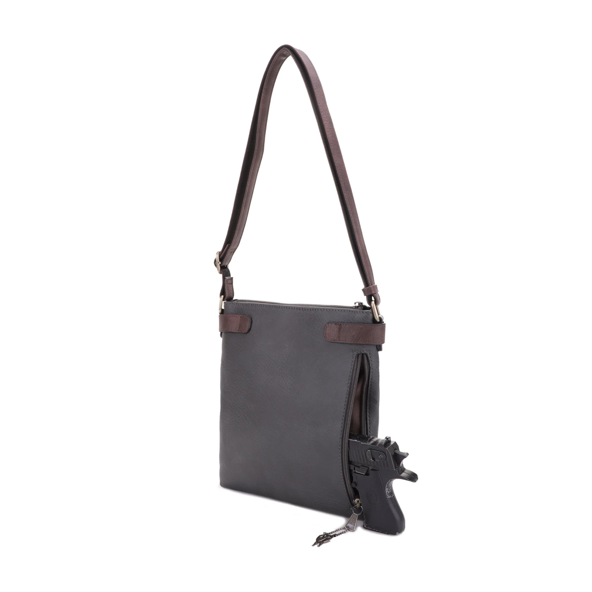 Hannah Concealed Carry Lock and Key Crossbody - Image 15