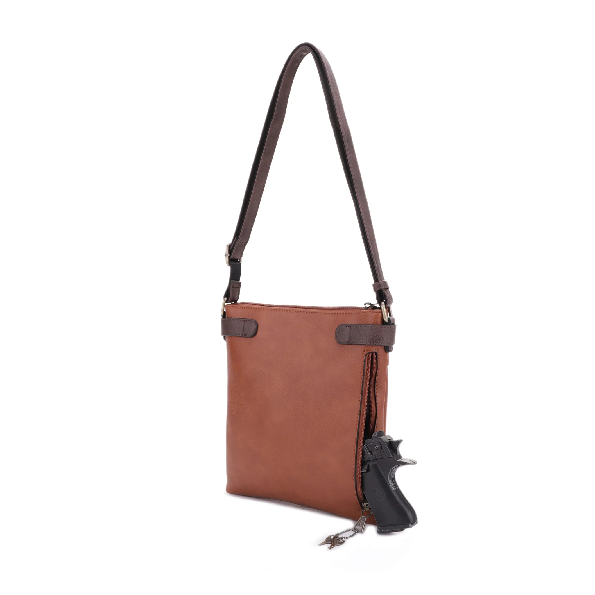 Hannah Concealed Carry Lock and Key Crossbody - Image 25